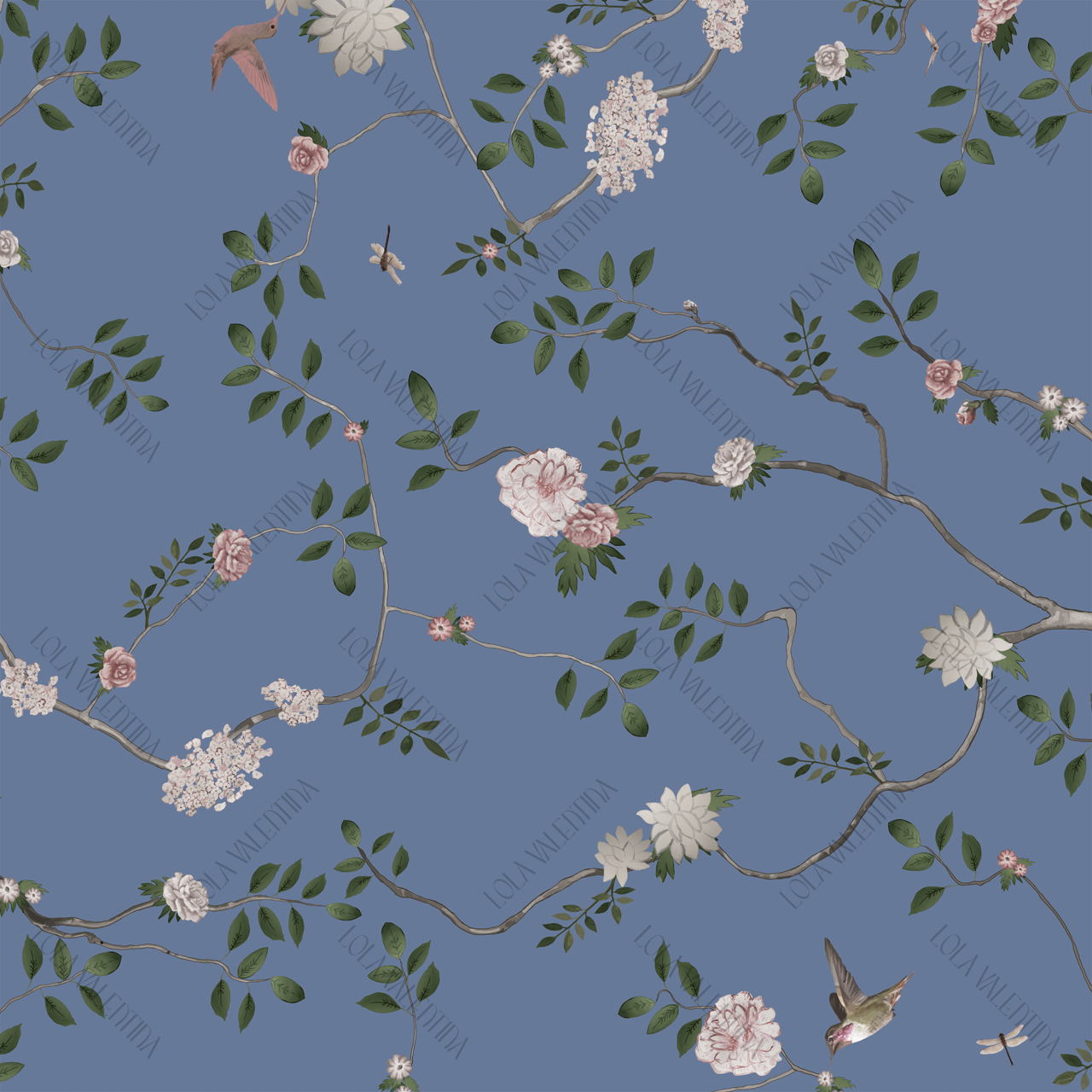French Blue Flor Garden