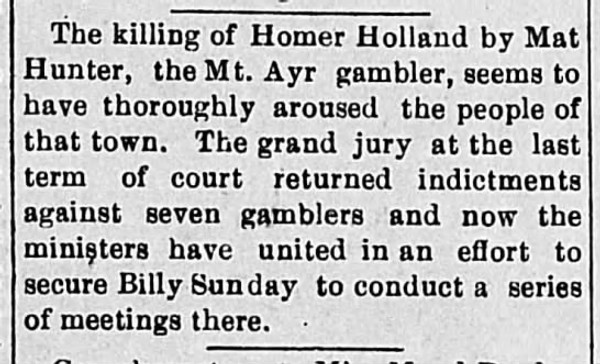 Newspaper article titled Clipped From The Leon Journal-Reporter