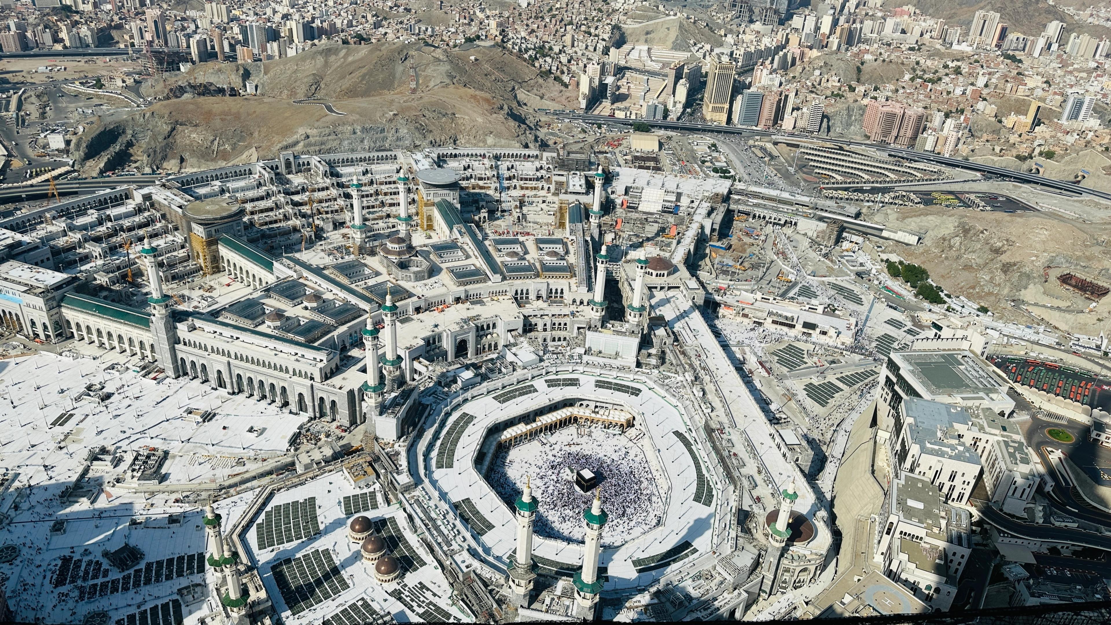 Vue du Haram depuis le sommet de la tour de l’Horloge