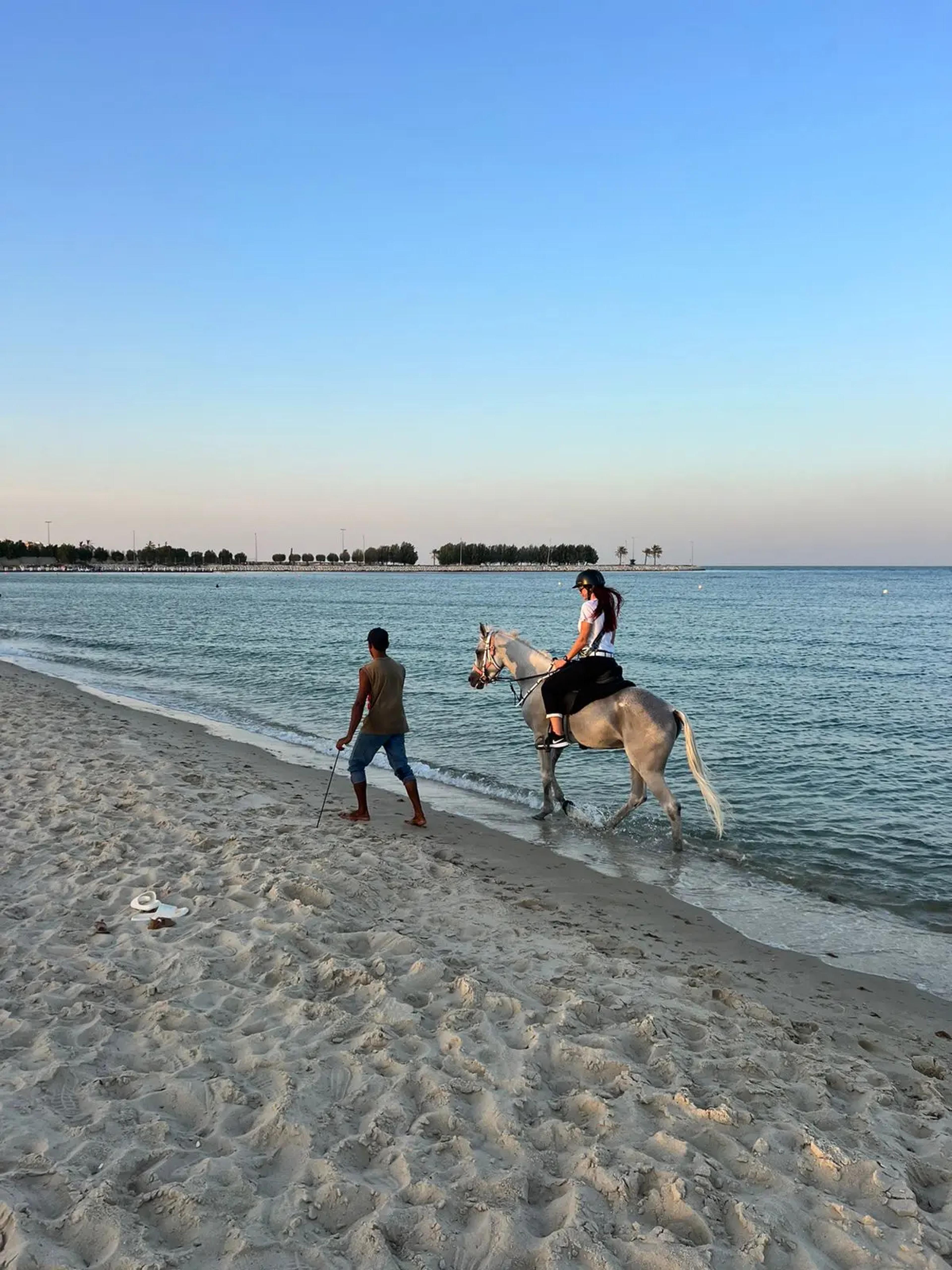 ركوب الخيل في البحر