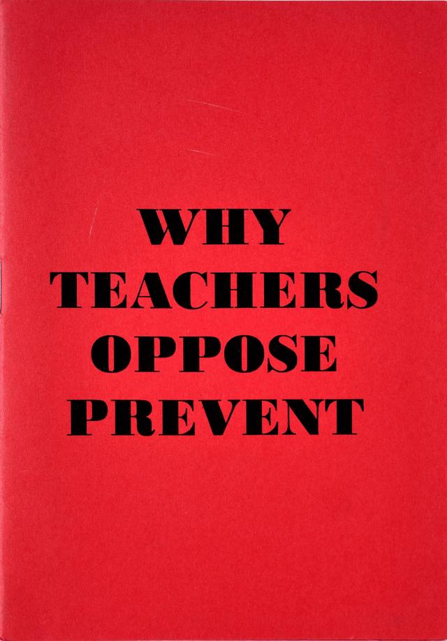 Cover of Why Teachers Oppose Prevent
