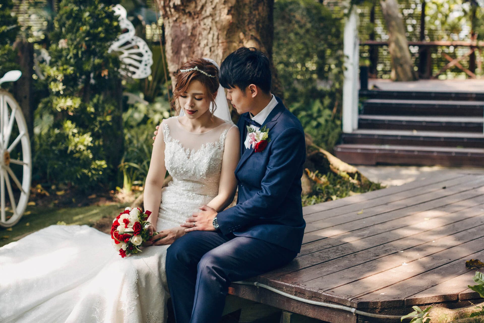 台北青青食尚花園會館婚禮紀錄：Ricky & Belle 在綠意圍繞下的戶外婚禮盛宴