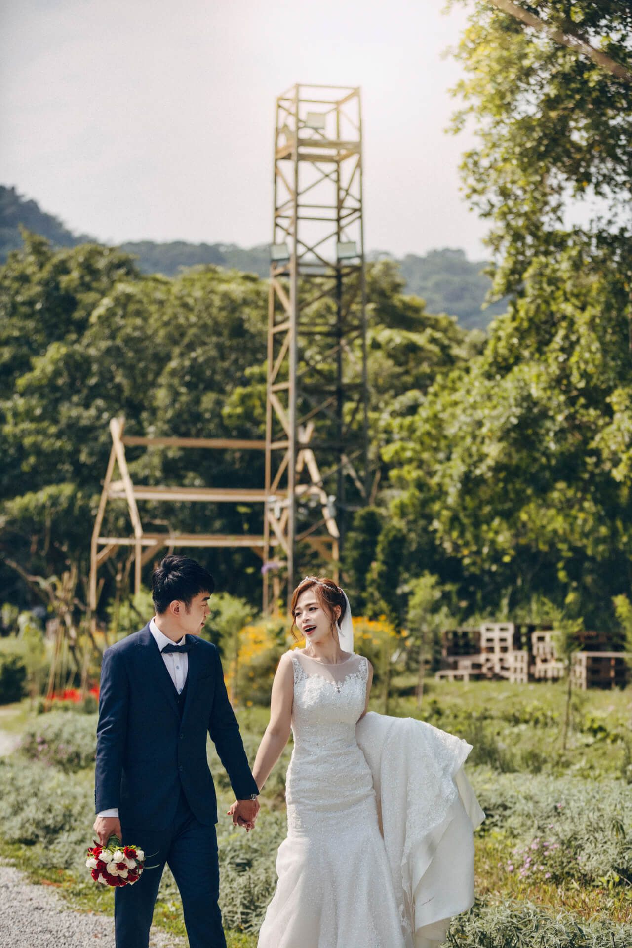 台北青青食尚花園會館婚禮紀錄：Ricky & Belle 在綠意圍繞下的戶外婚禮盛宴