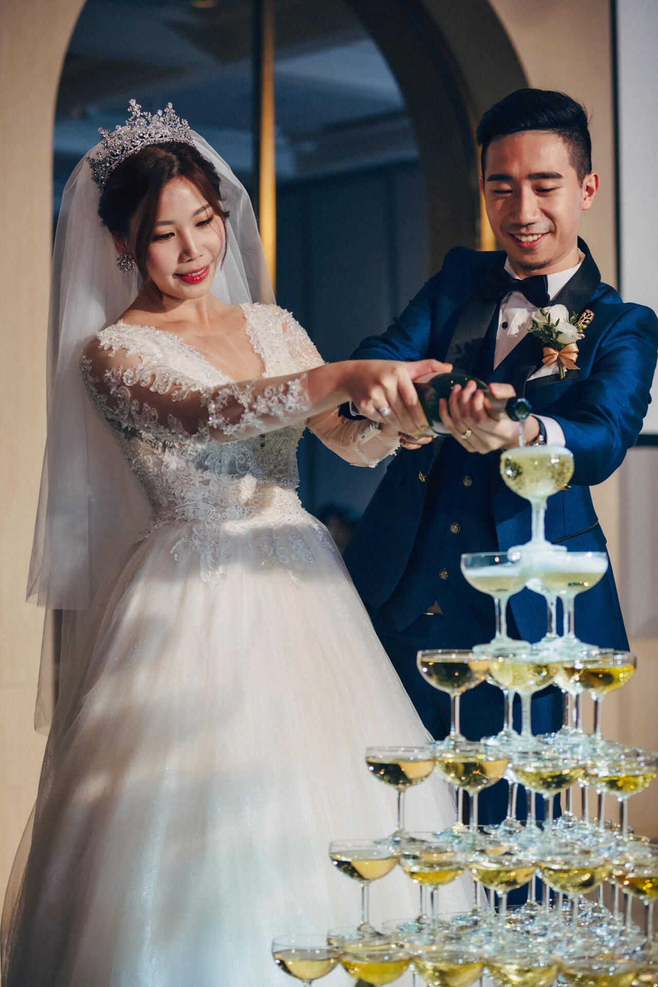 台北萬豪酒店婚禮紀錄 | Kevin & Jenny 在天際線下的現代奢華盛宴