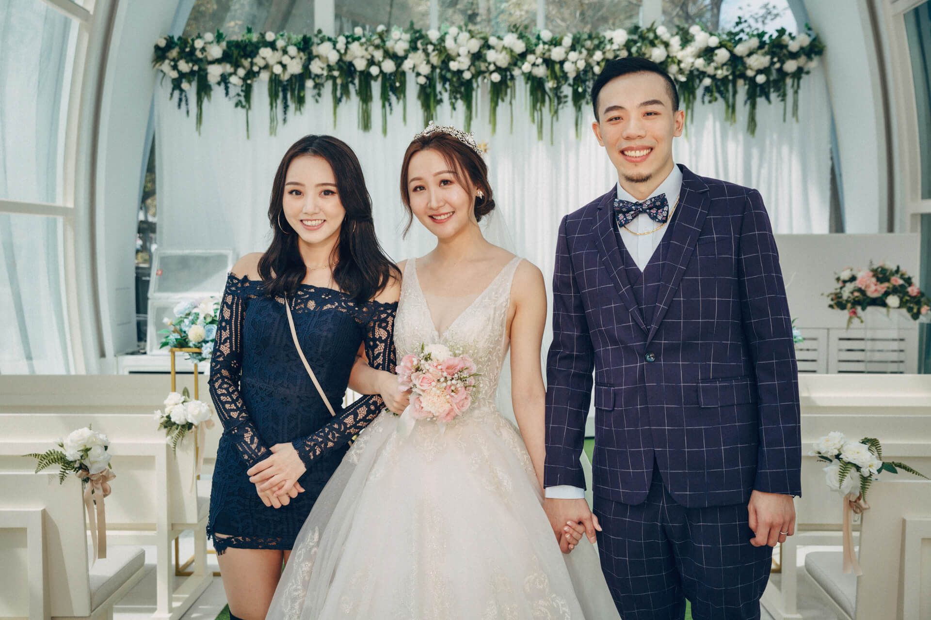 星靚點花園飯店婚禮紀錄 | Lee & Eva 在透光玻璃教堂下的浪漫誓言