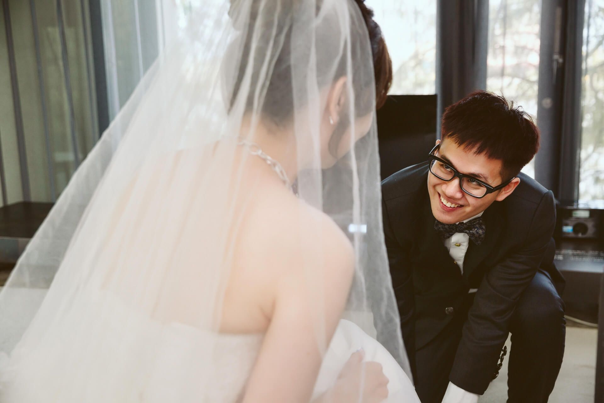 宜蘭小國生活婚禮紀錄：Jerry & Carrie 在清水模 Villa 展開的微醺美式婚禮
