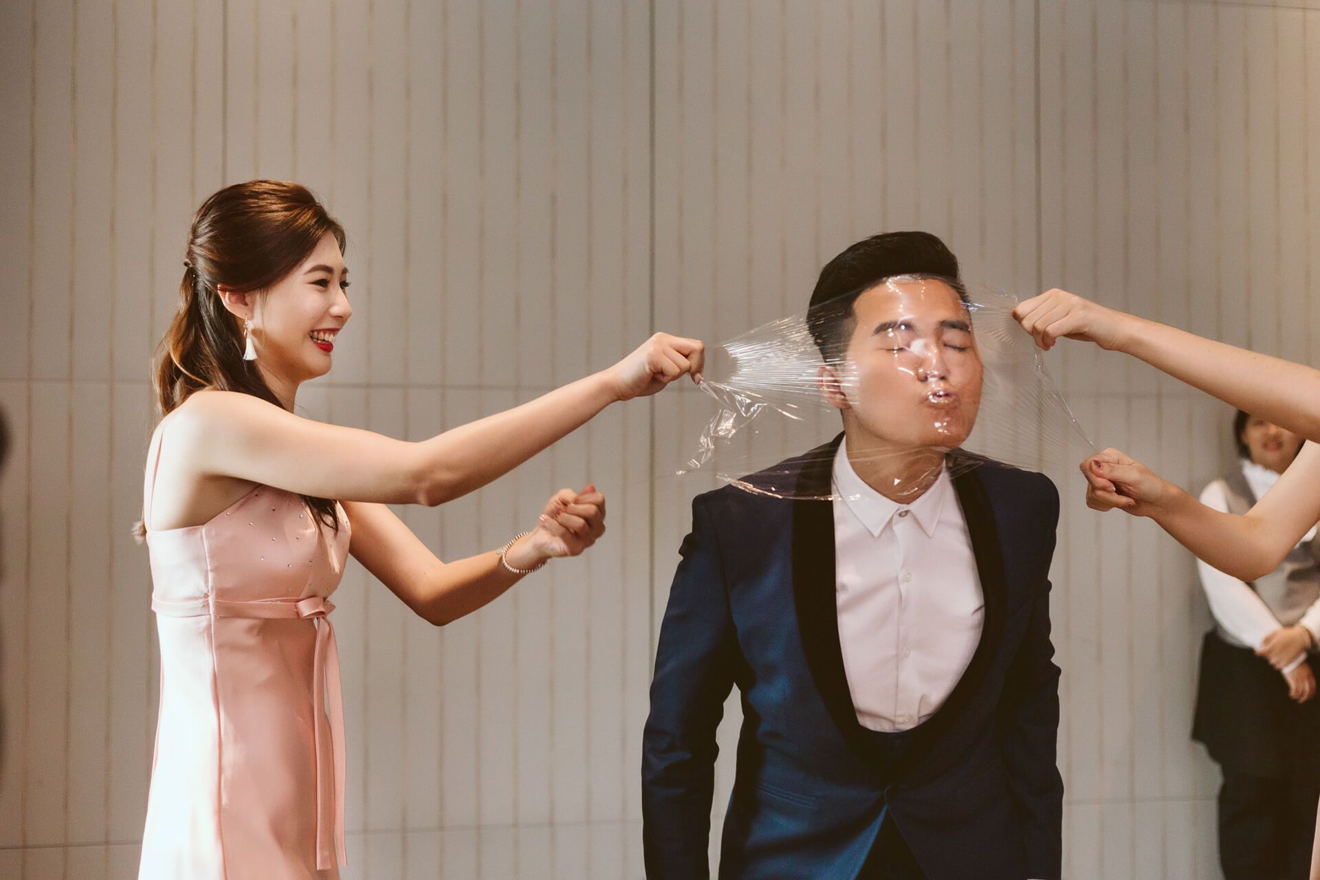 台北君品酒店婚禮紀錄：Carter & Patricia 在歌劇院迷霧光影下的法式古典盛宴