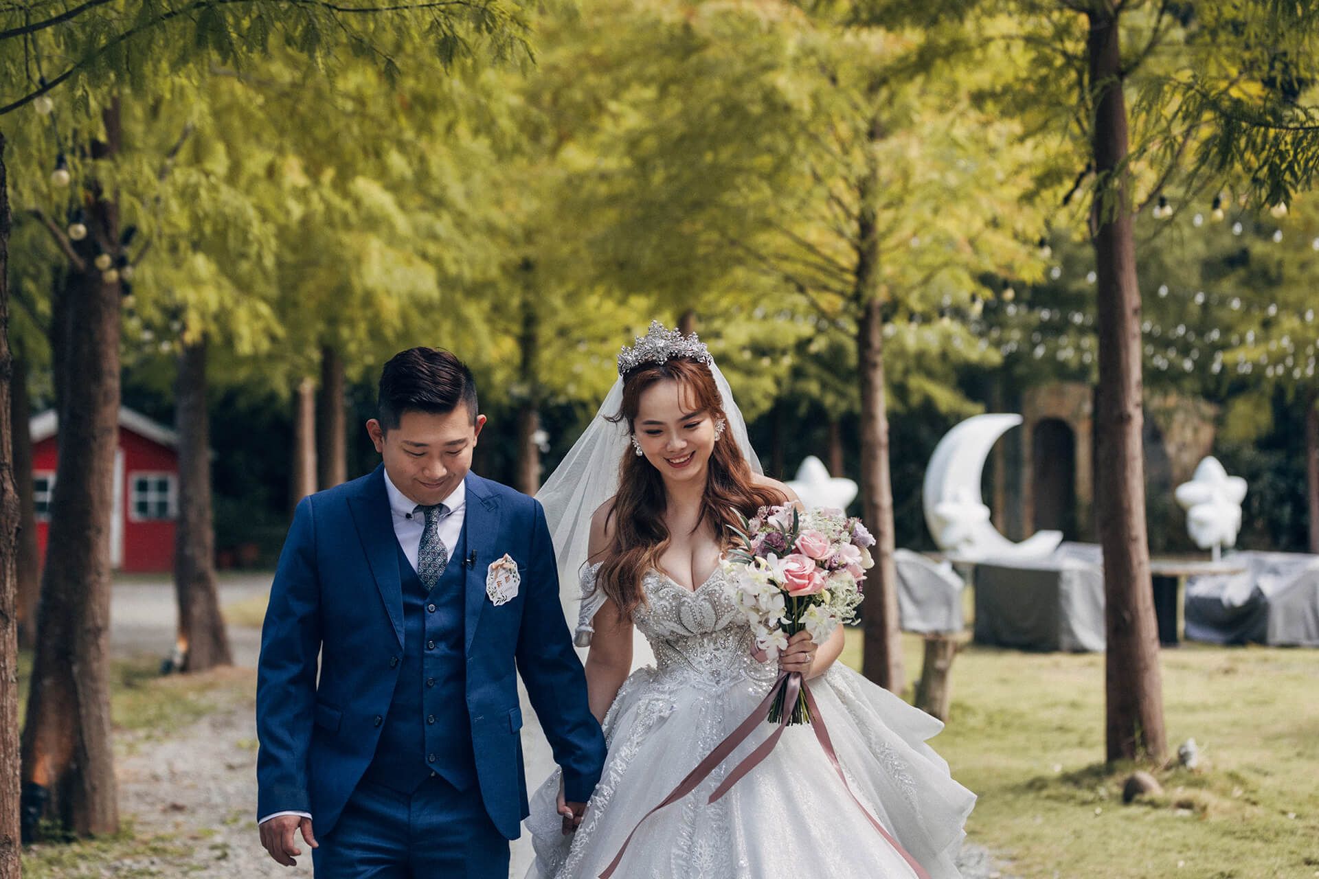 青青食尚花園會館婚禮錄影 | Heero & Angel 的唯美池畔證婚與 SDE 快剪快播