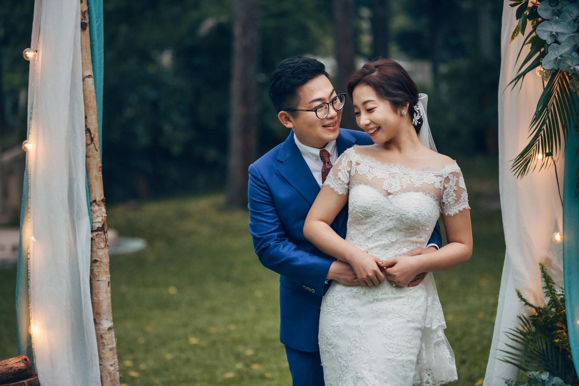 台北天使分享餐廳婚禮紀錄 | Leader & Davi 在陽明山森林系光影下的浪漫誓言