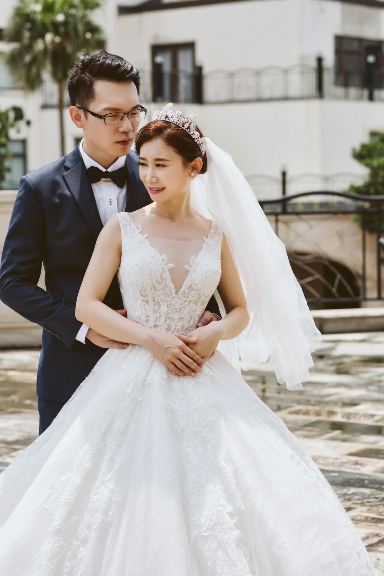 淡水福容婚禮紀錄 | Peter & Misty 在漁人碼頭見證的湛藍誓言