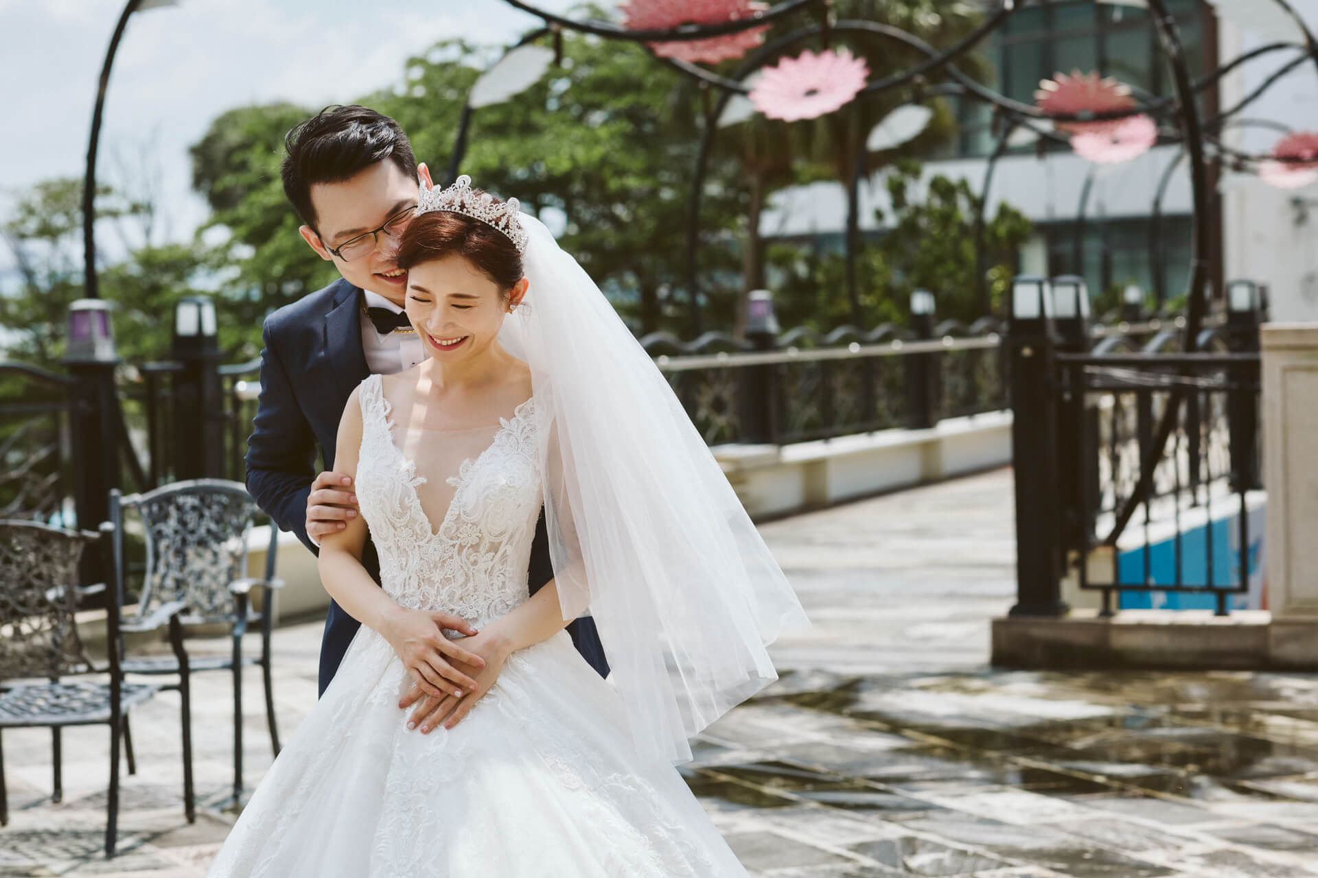 淡水福容婚禮紀錄 | Peter & Misty 在漁人碼頭見證的湛藍誓言