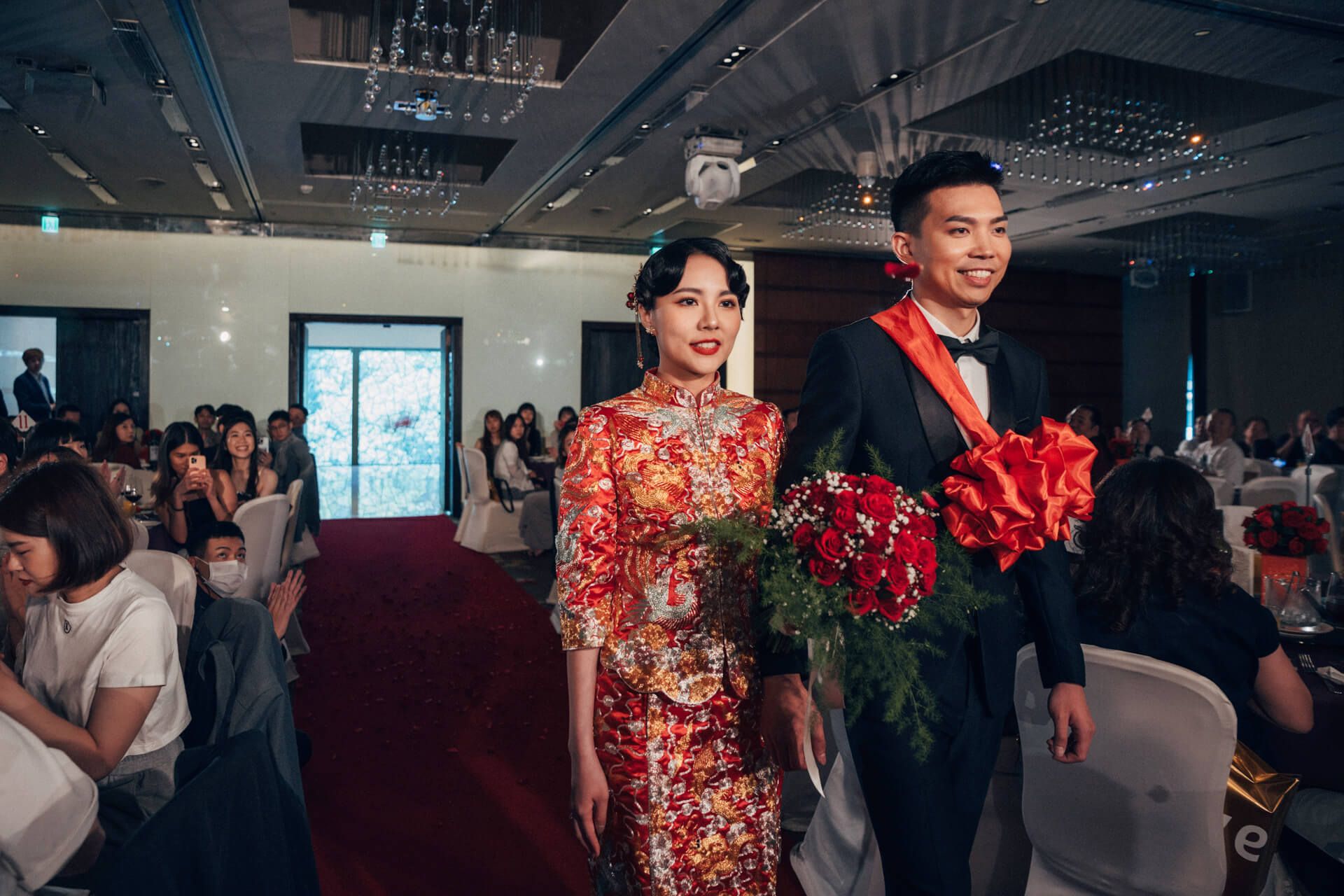 故宮晶華婚禮紀錄 | 在中式古典建築中捕捉 Justin & Yuno 的現代浪漫