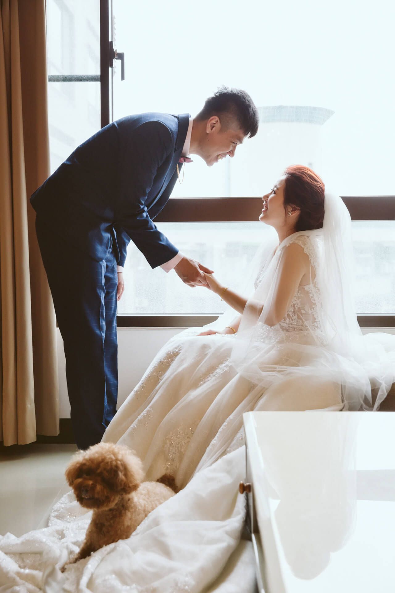 台北彭園婚禮紀錄：Ken & Sherry 在璀璨水晶燈下的永恆與深情側寫