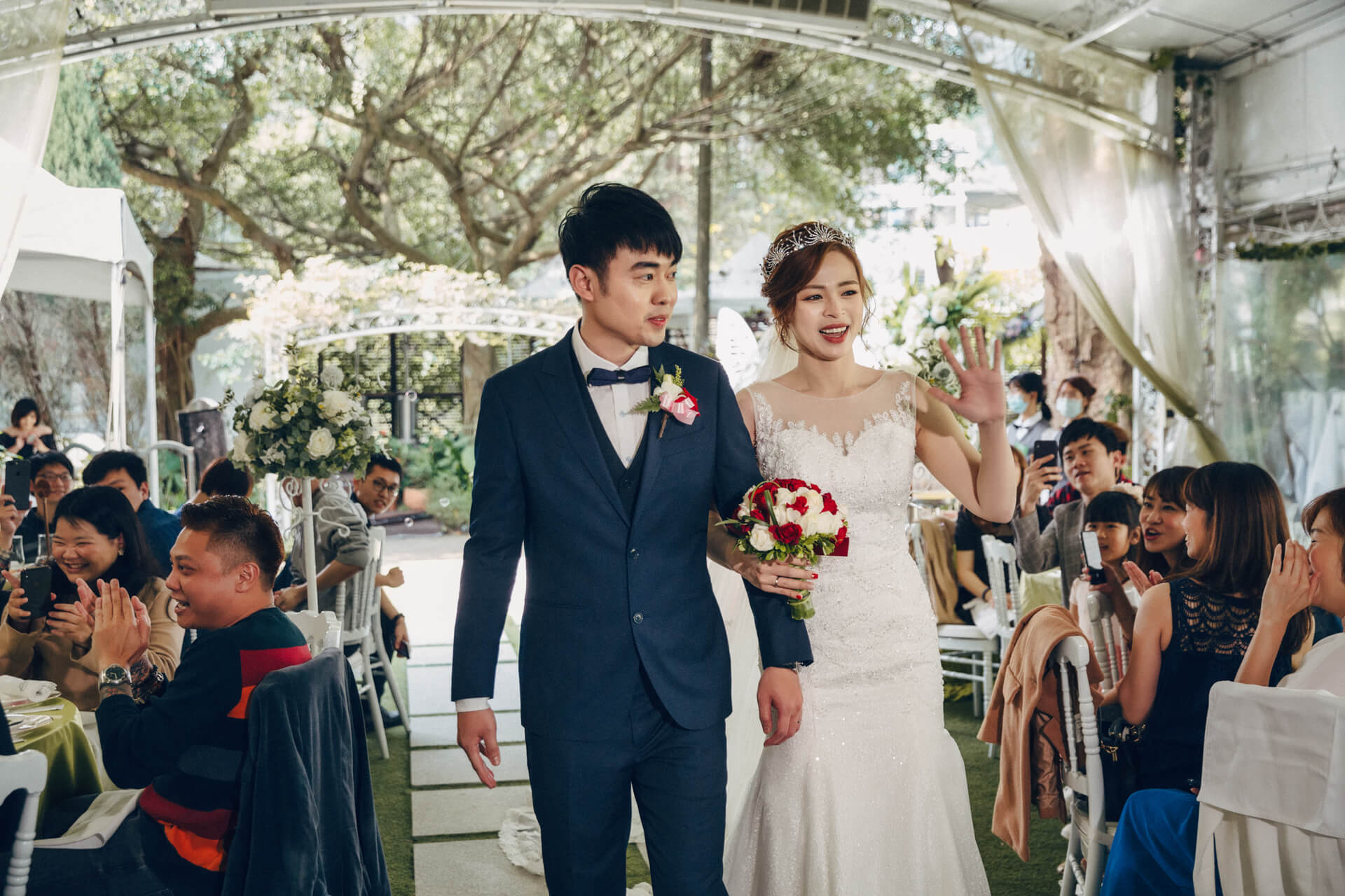 台北青青食尚花園會館婚禮紀錄：Ricky & Belle 在綠意圍繞下的戶外婚禮盛宴