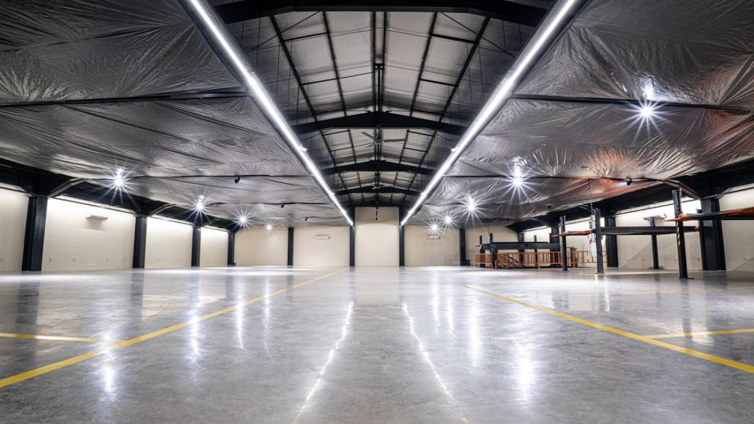 A collector car inside the AutoVault facility