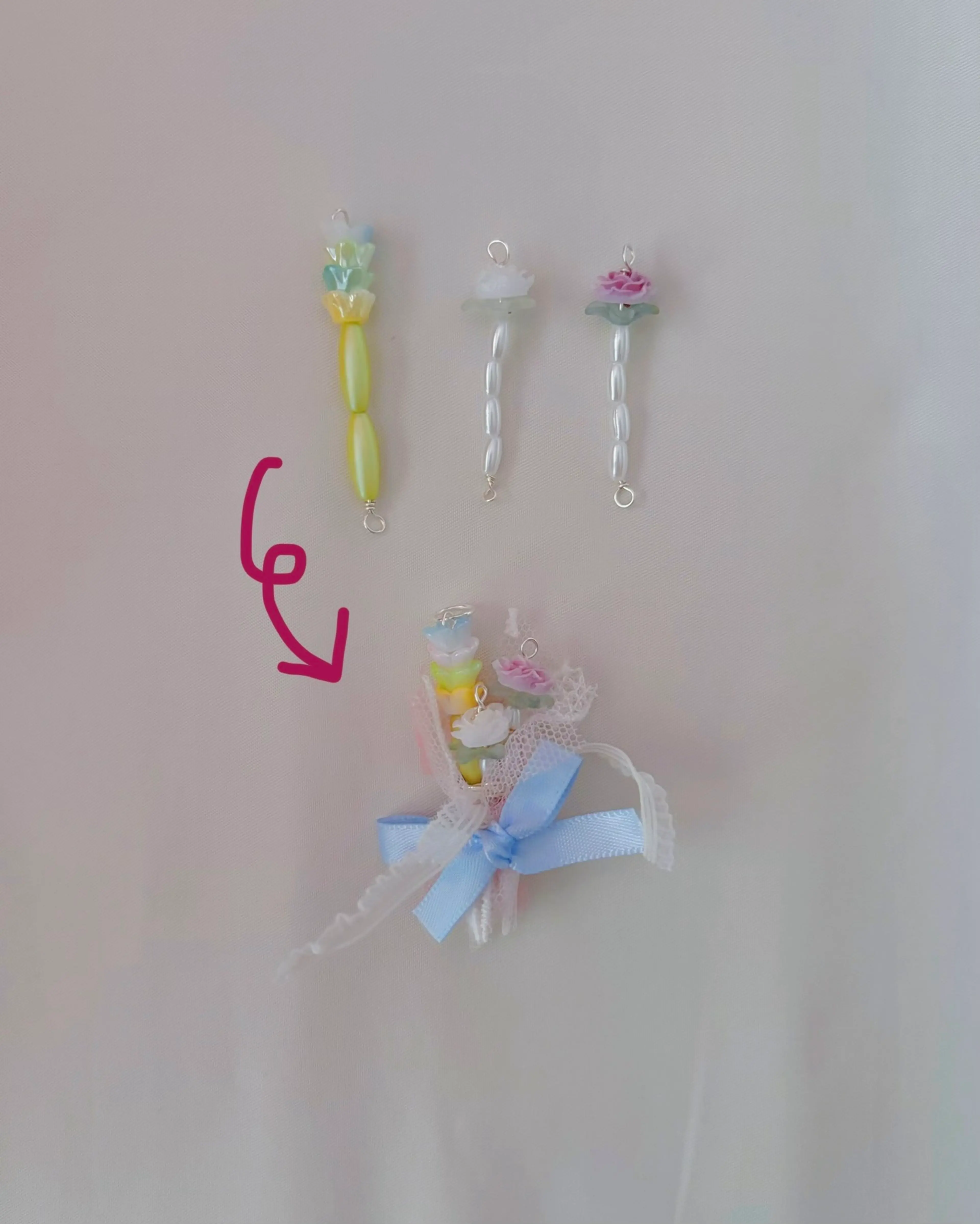 Tiny Bouquet Keyring (Flower Duet) thumbnail 3