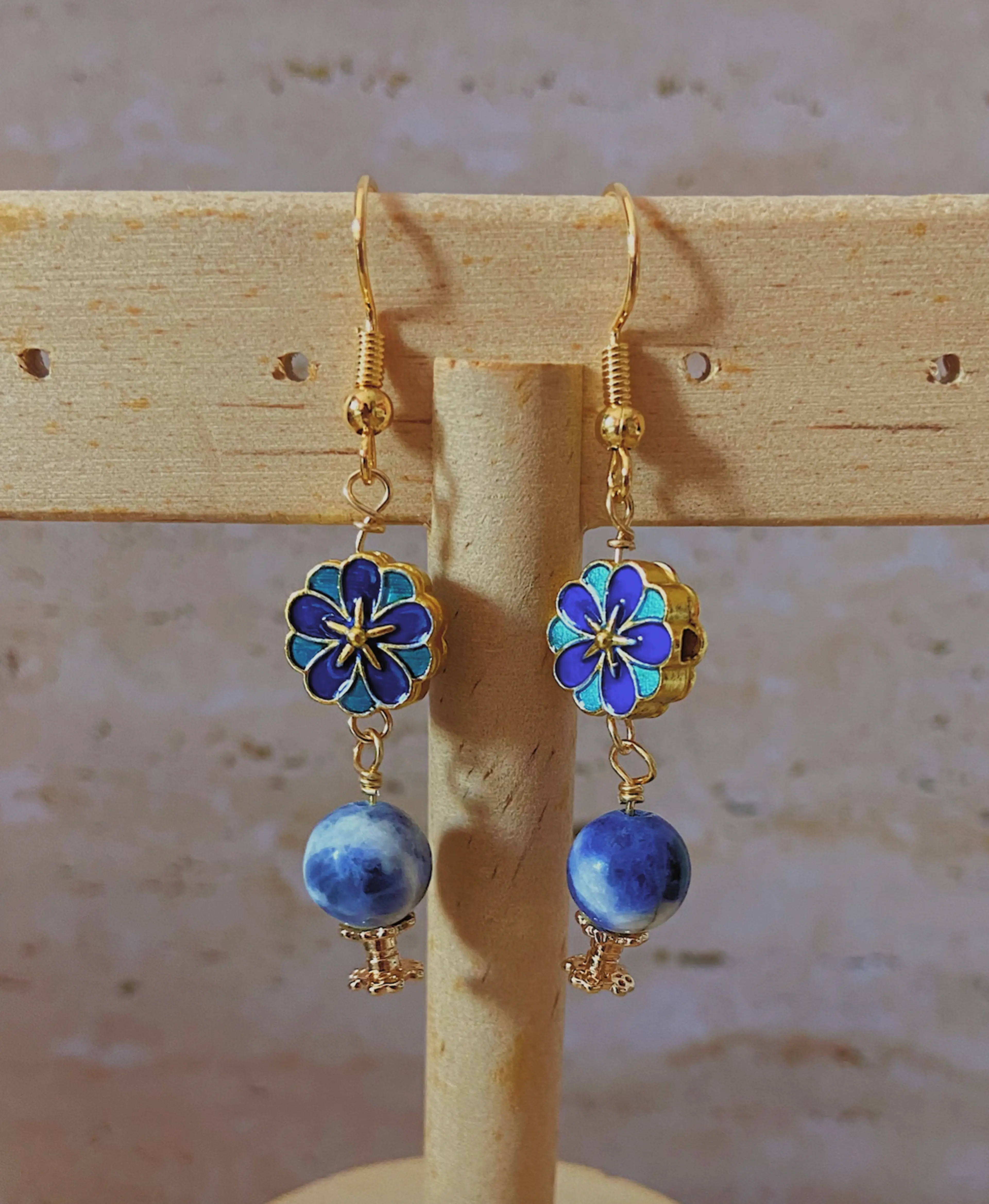 Floral Globe Earrings