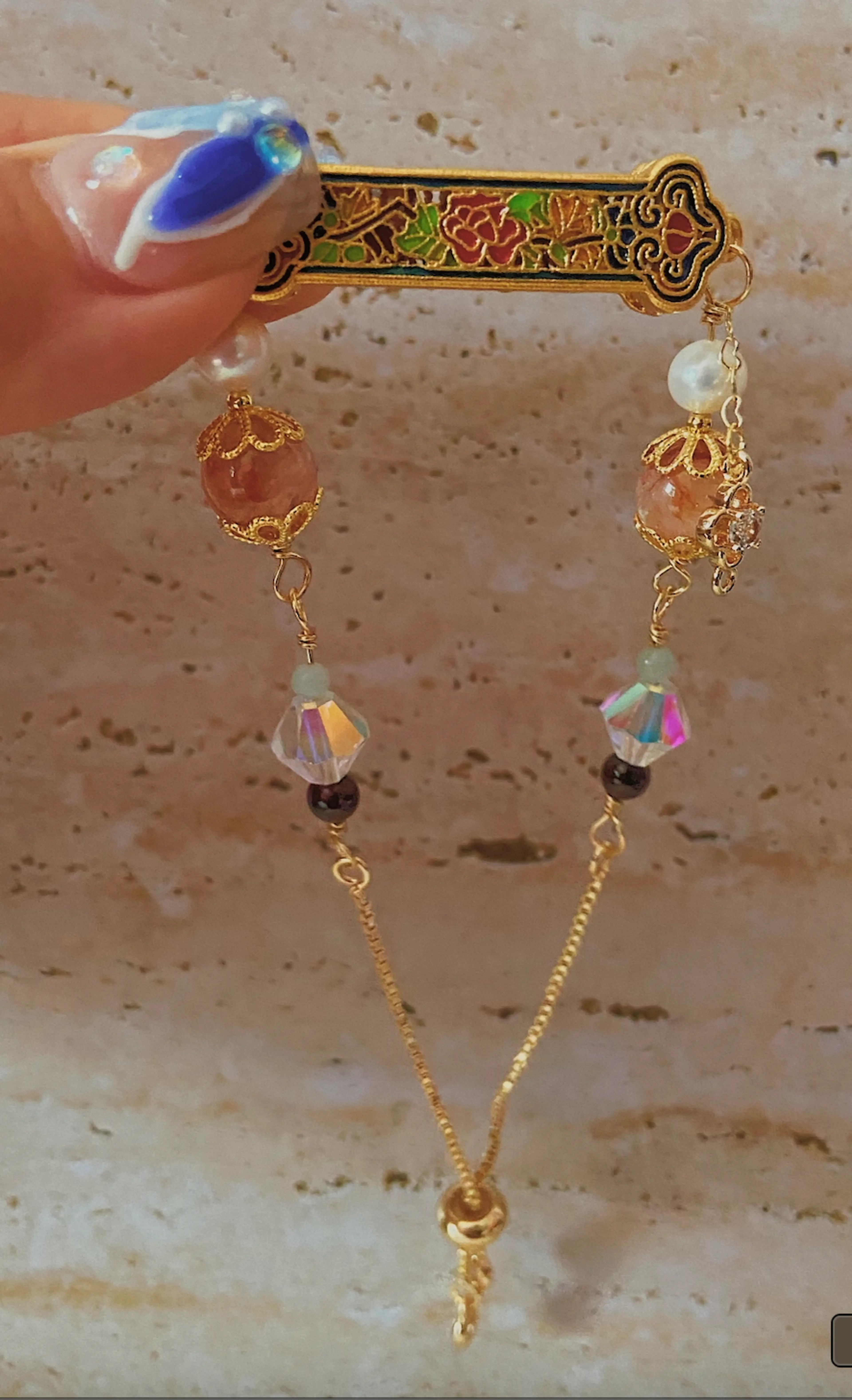Ancient Floral Sophisticated Bracelet (Push-Pull) thumbnail 2