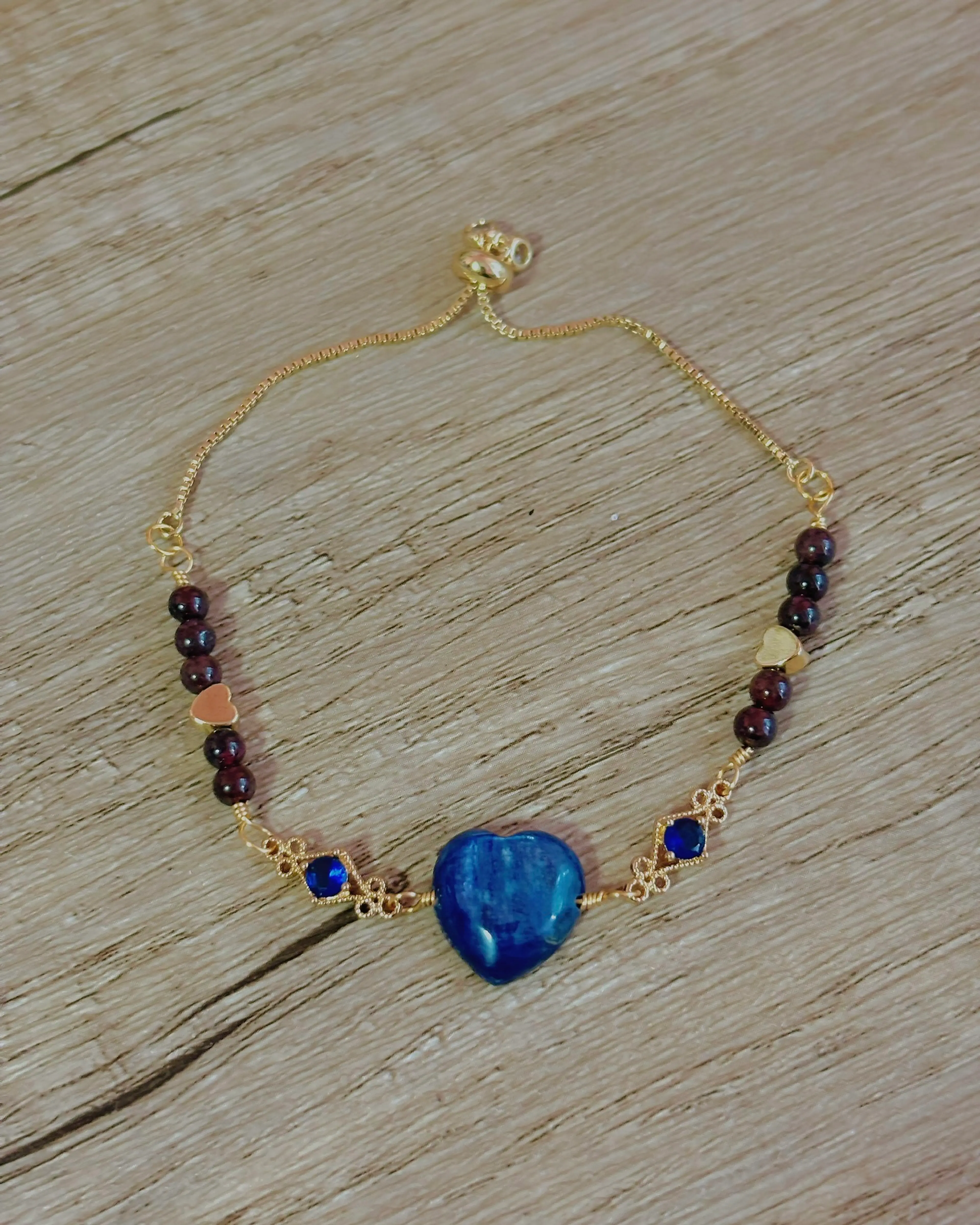 Kyanite Royalty Push-Pull Bracelet