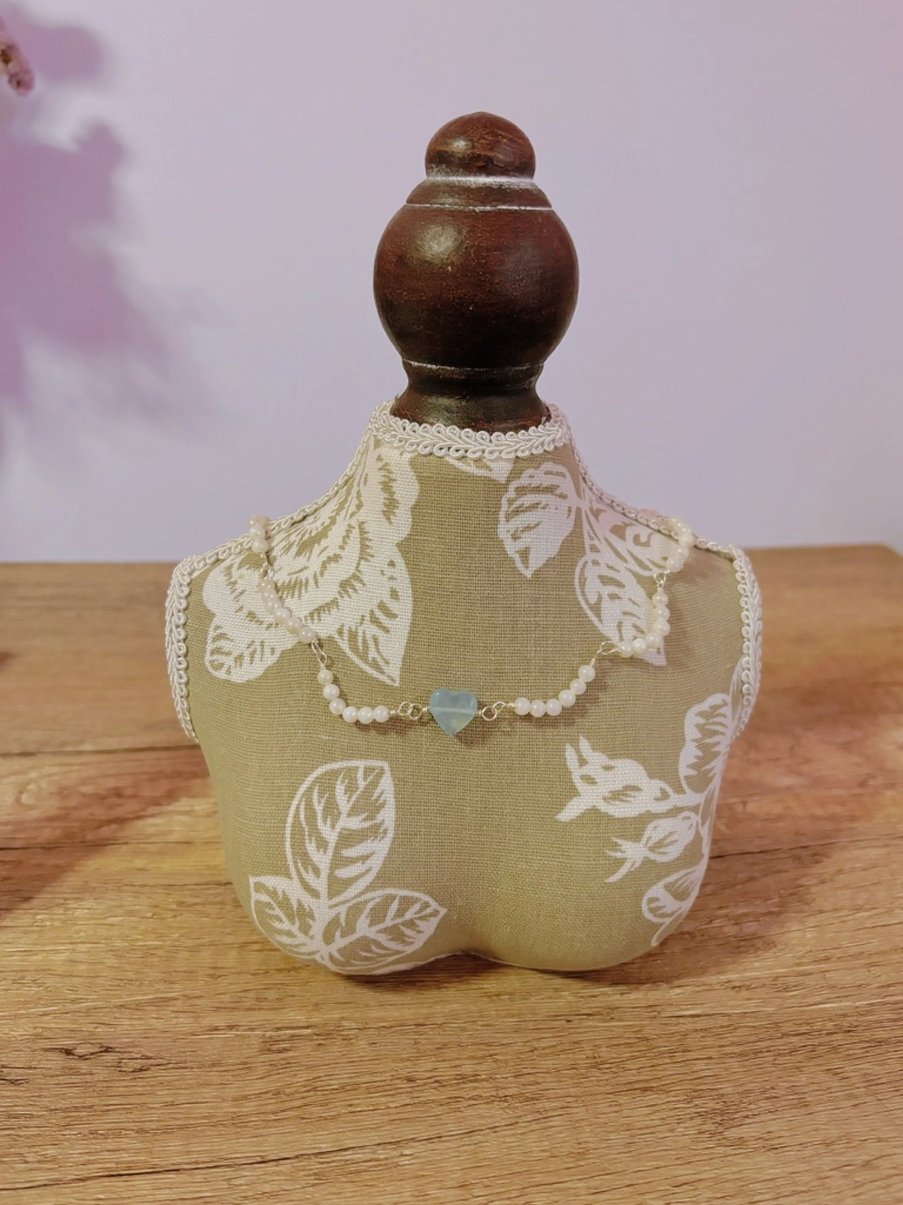 Scallop Aquamarine Necklace thumbnail 3