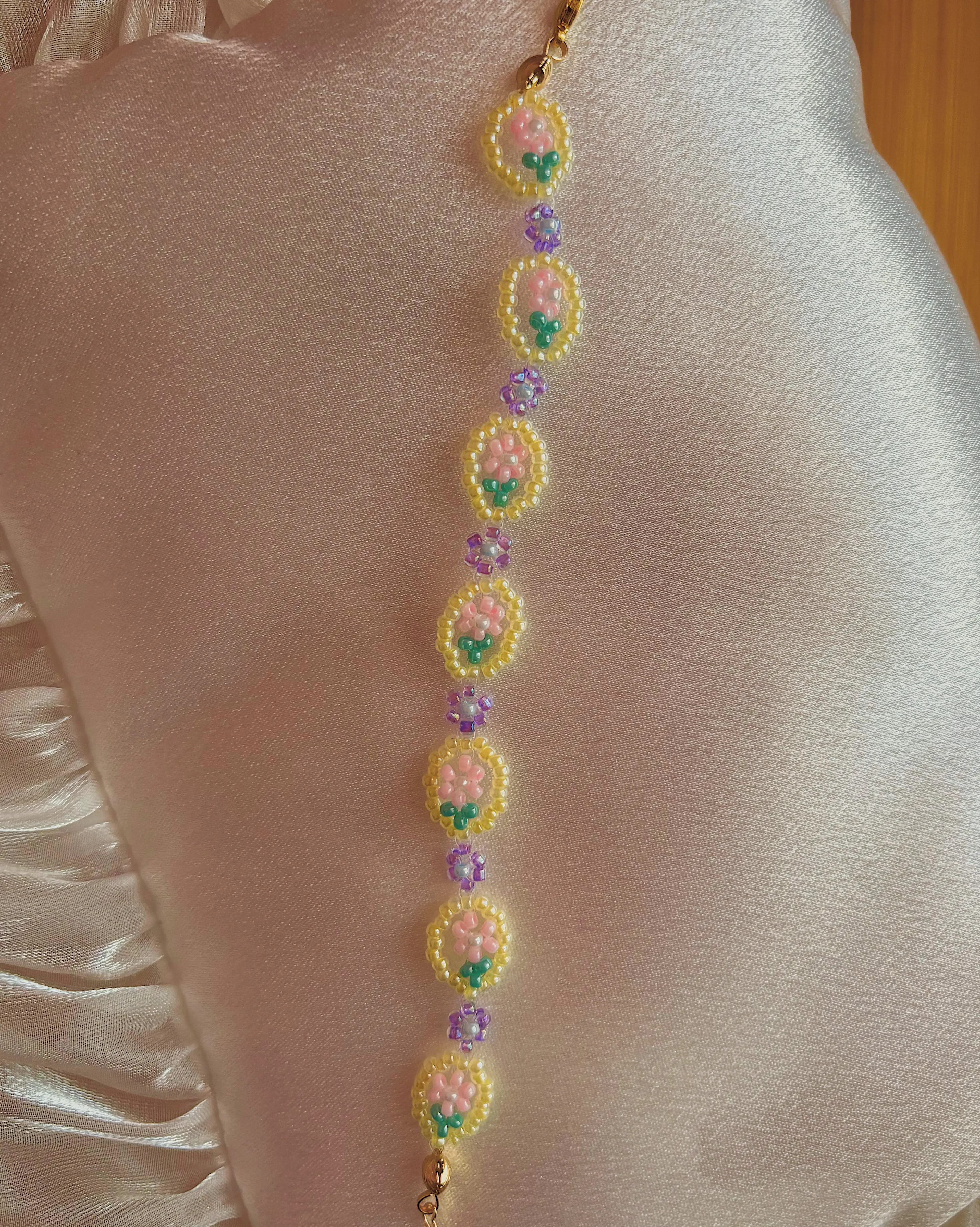 Blooming Garden Beaded Bracelet (Delicate)