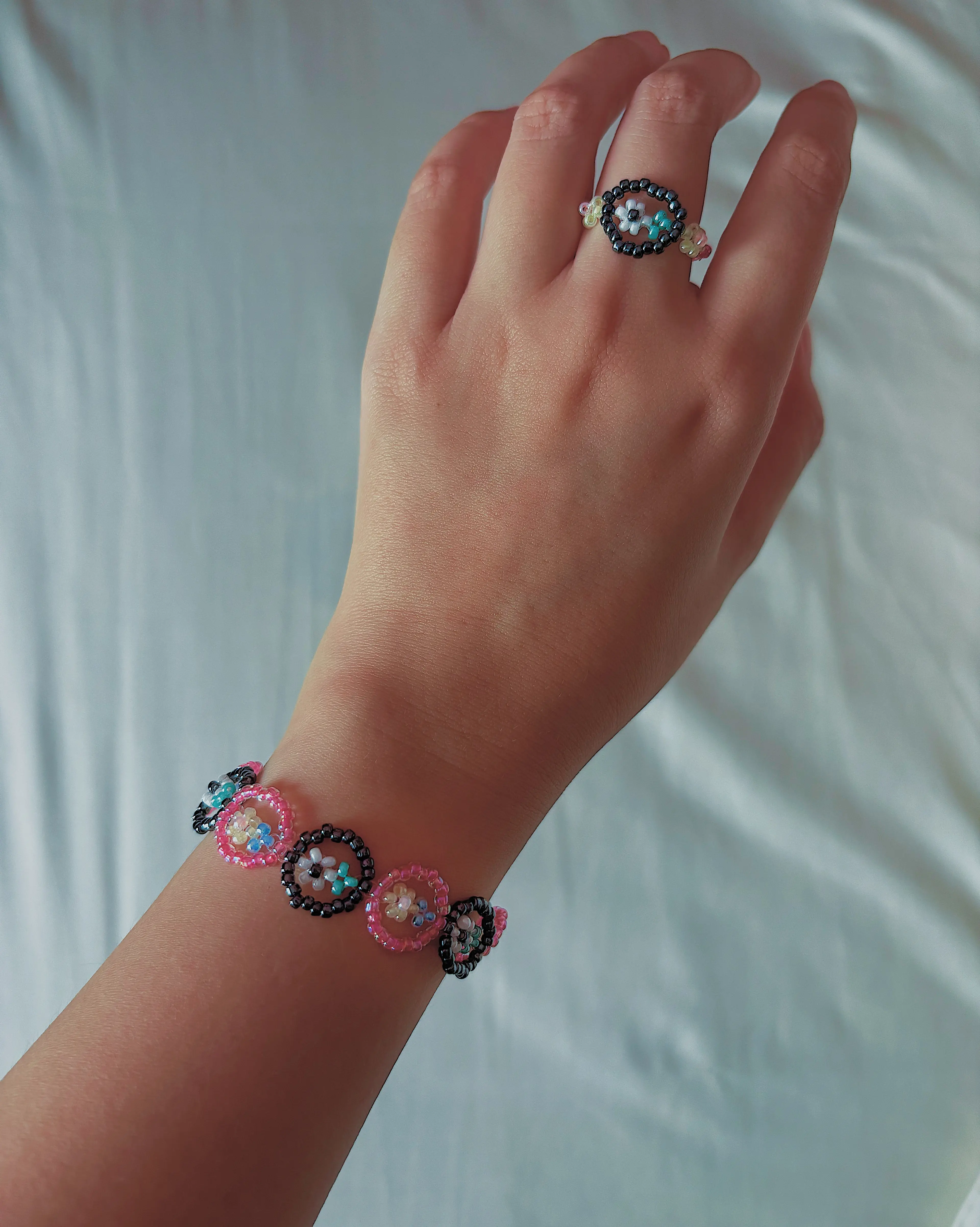 Blooming Garden Beaded Bracelet (Duality) thumbnail 2