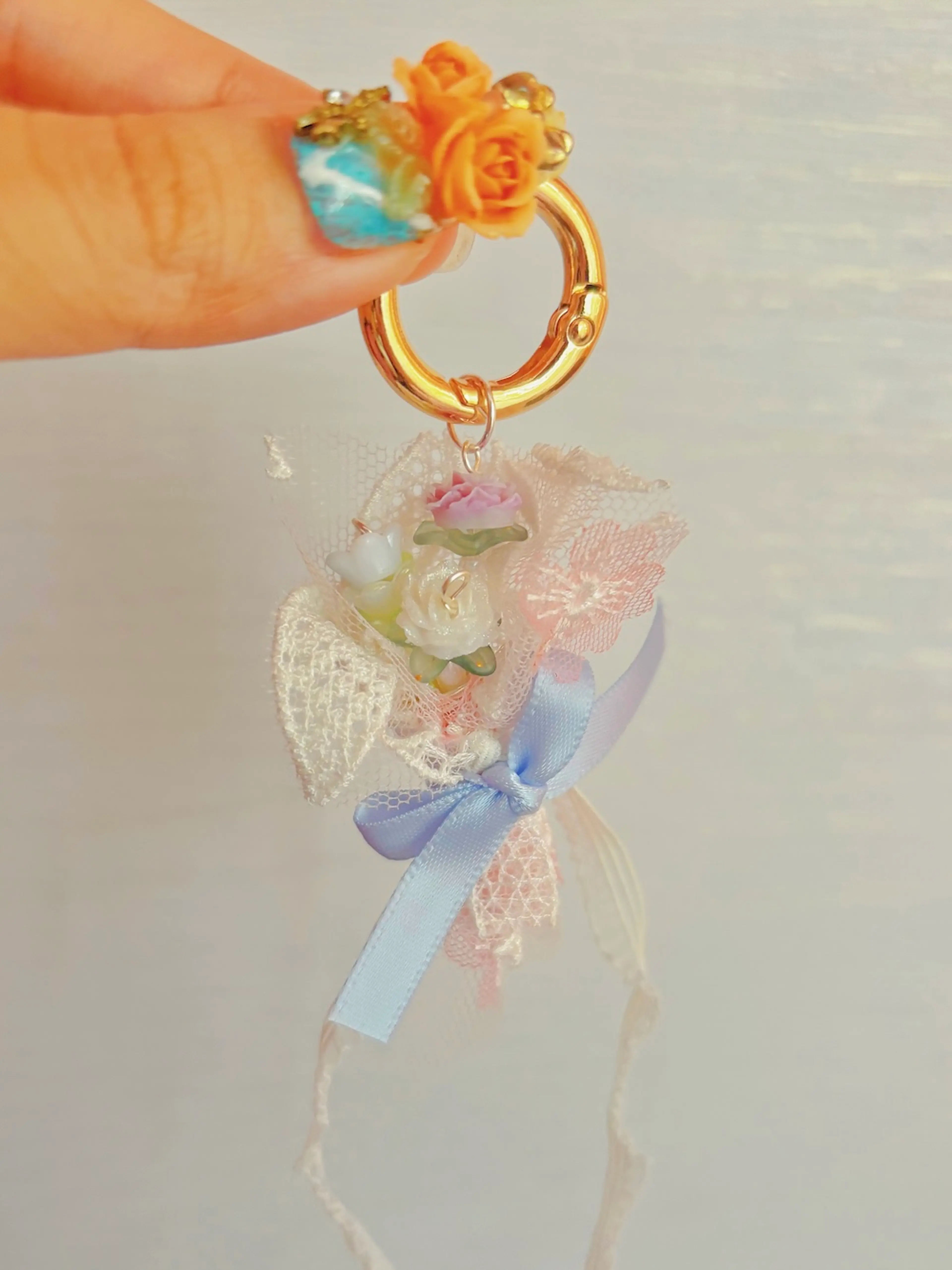 Tiny Bouquet Keyring (Flower Duet)