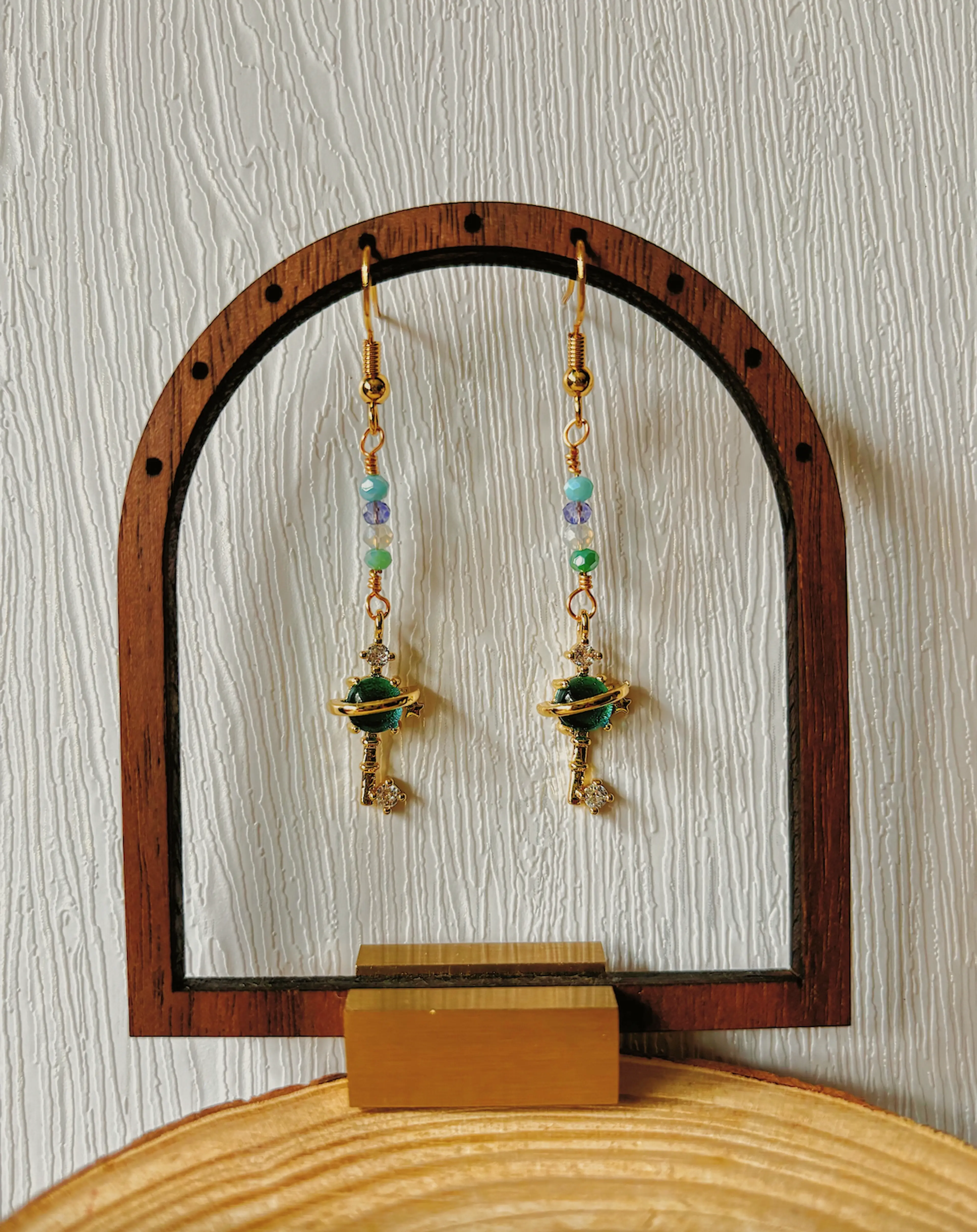 Cosmo Key Earrings