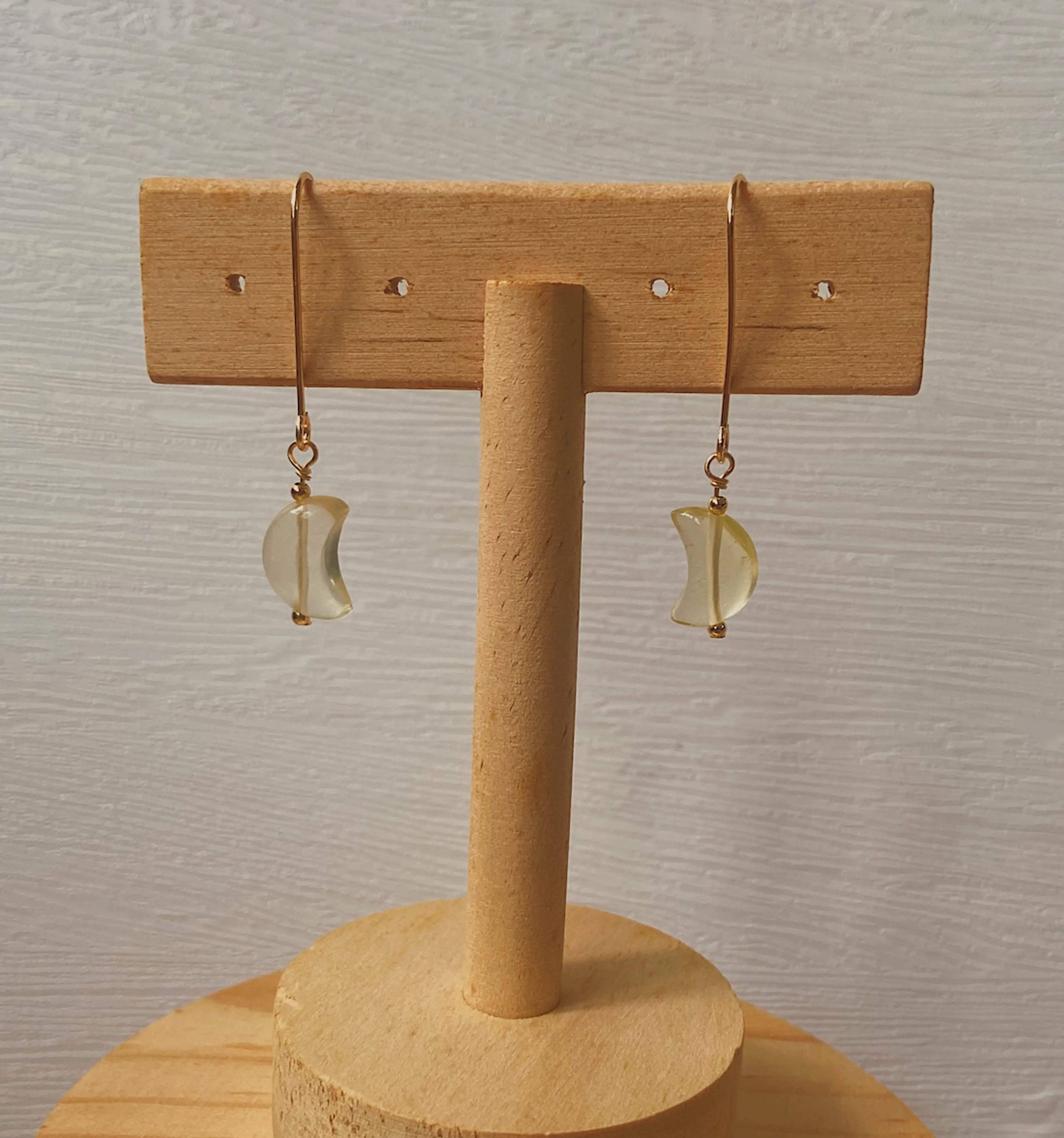 Citrine Moon Earrings
