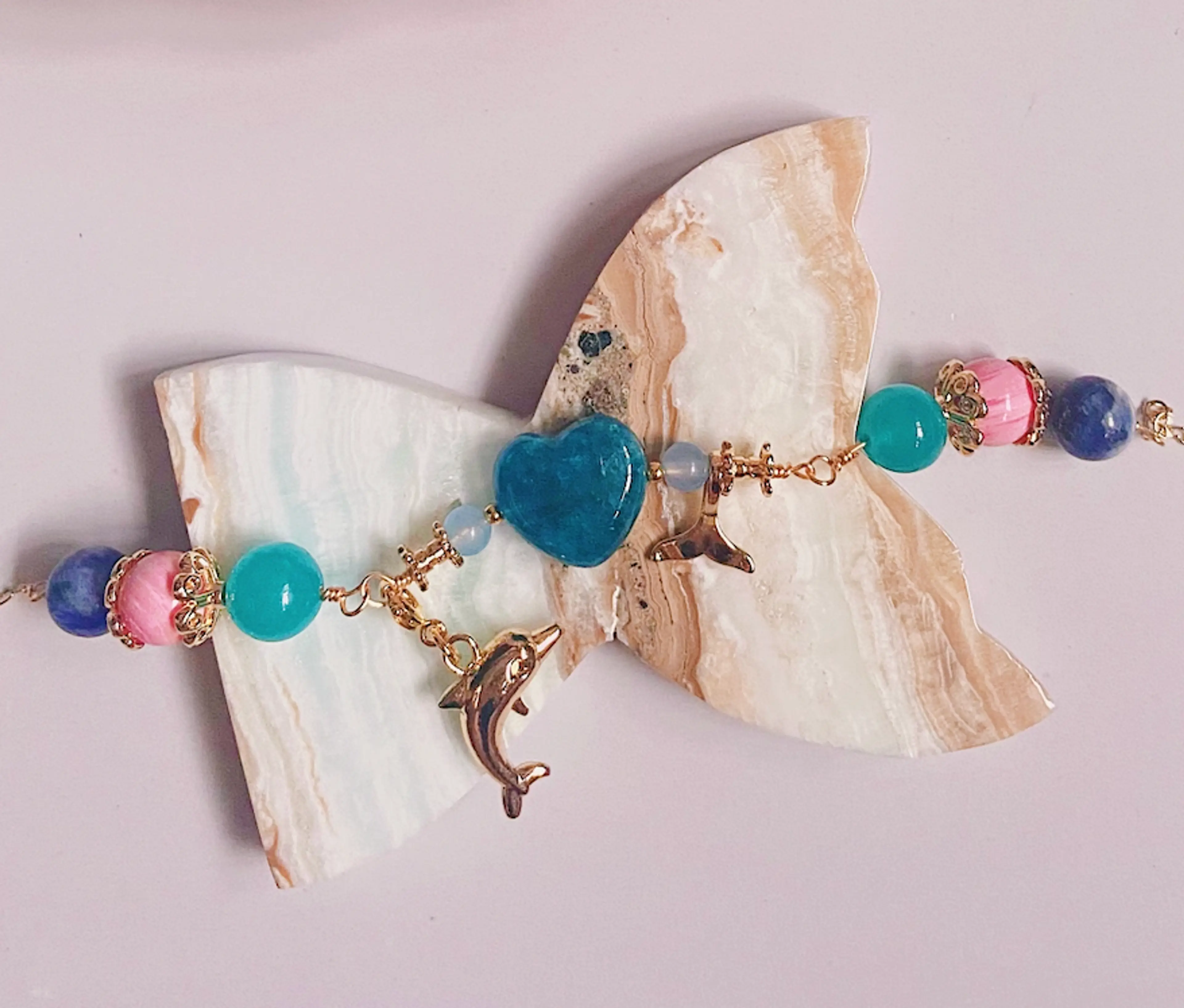 Mermaid Bracelet (Apatite)