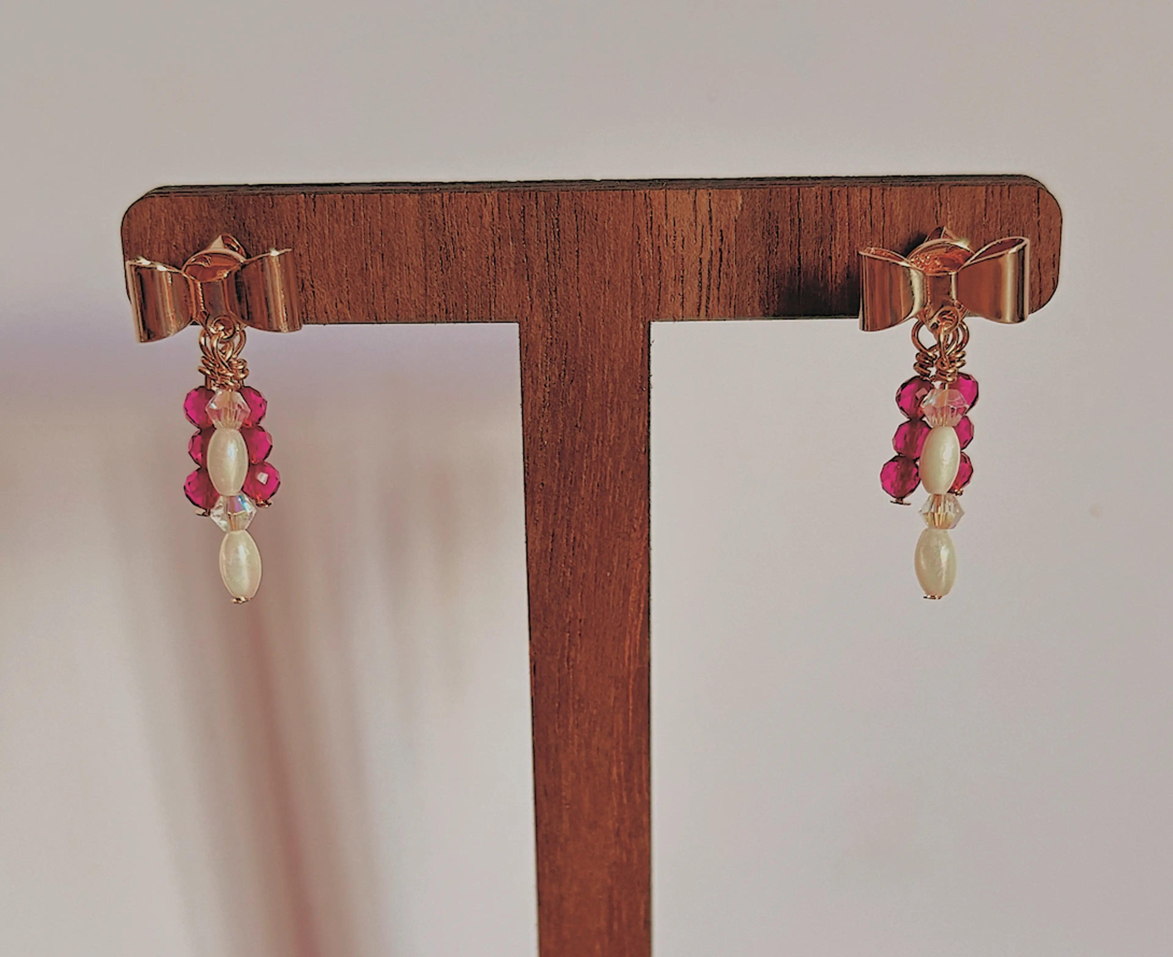 Bow Ribbon Stud Earrings image 2