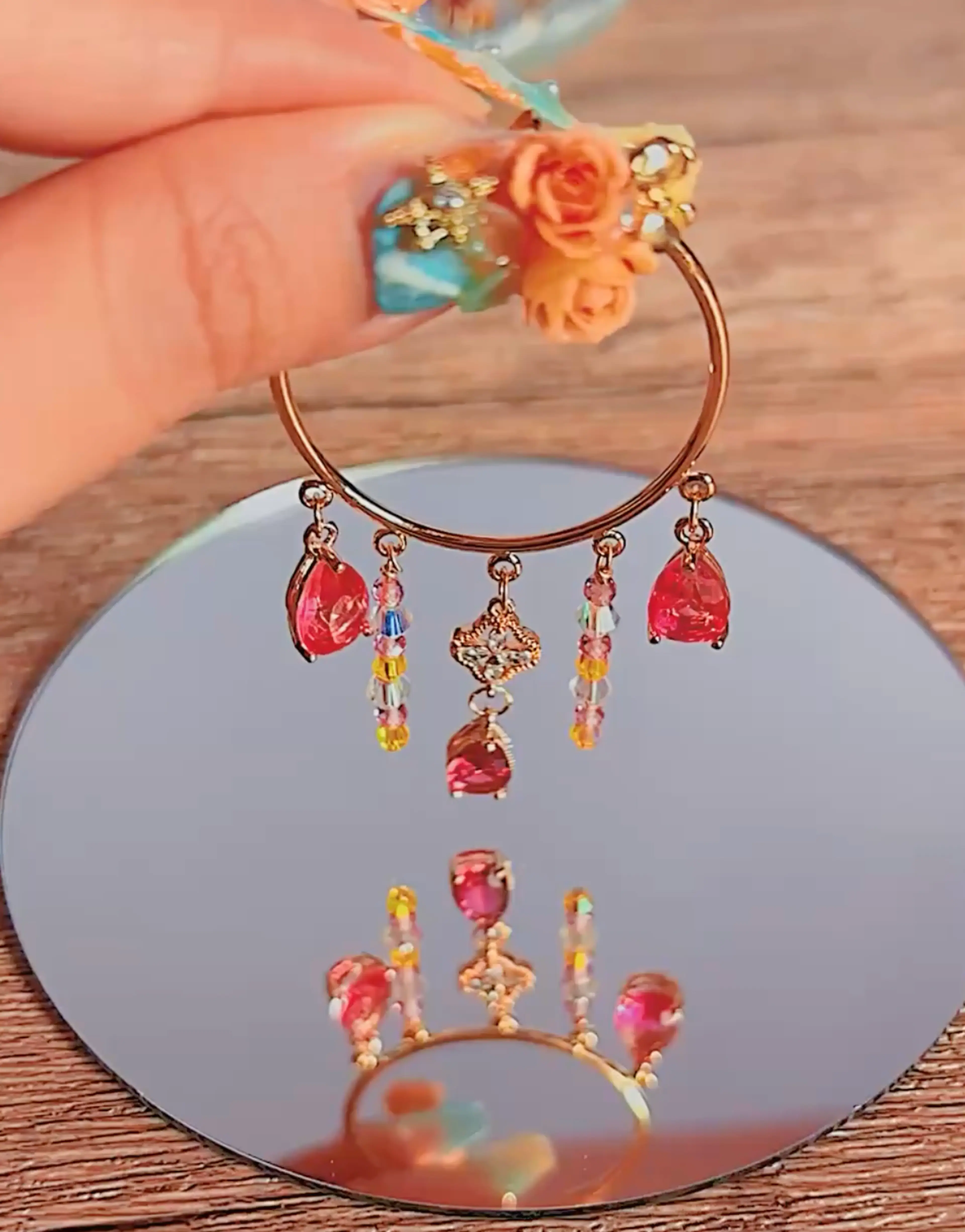 Aphrodite Hoop Earrings (Goddess of Love) thumbnail 2