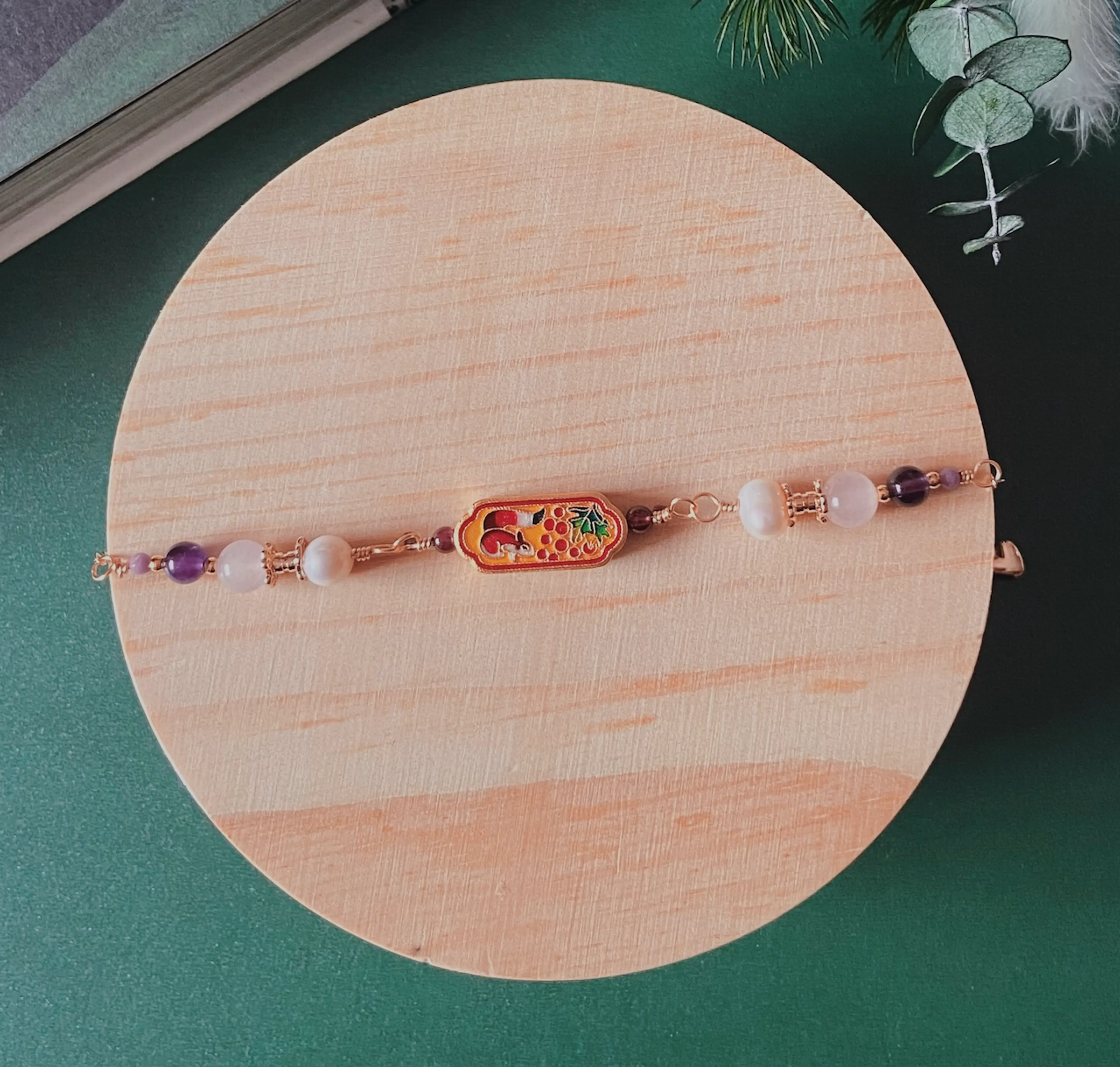 Reversible Squirrel Bracelet