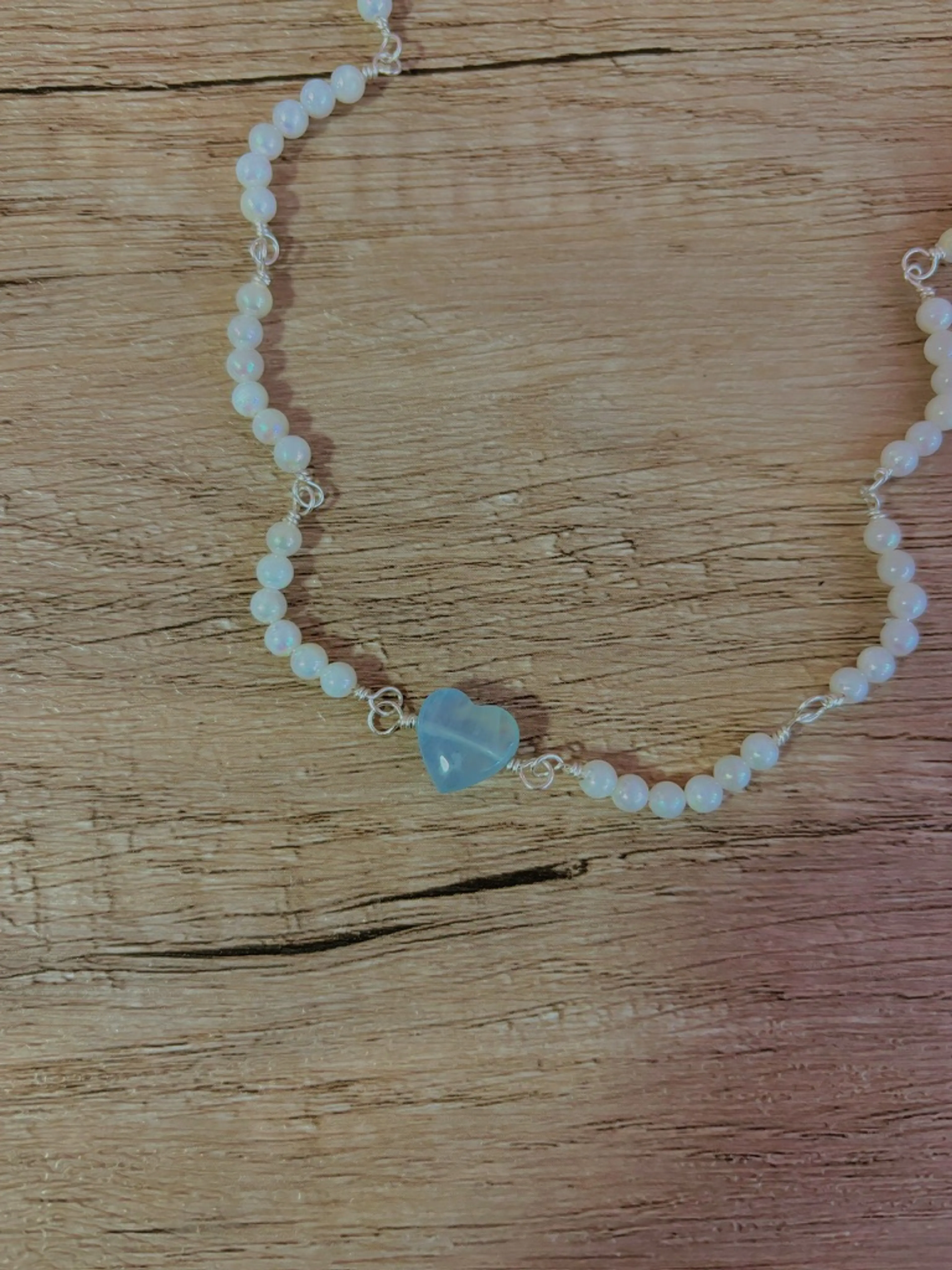 Scallop Aquamarine Necklace thumbnail 2