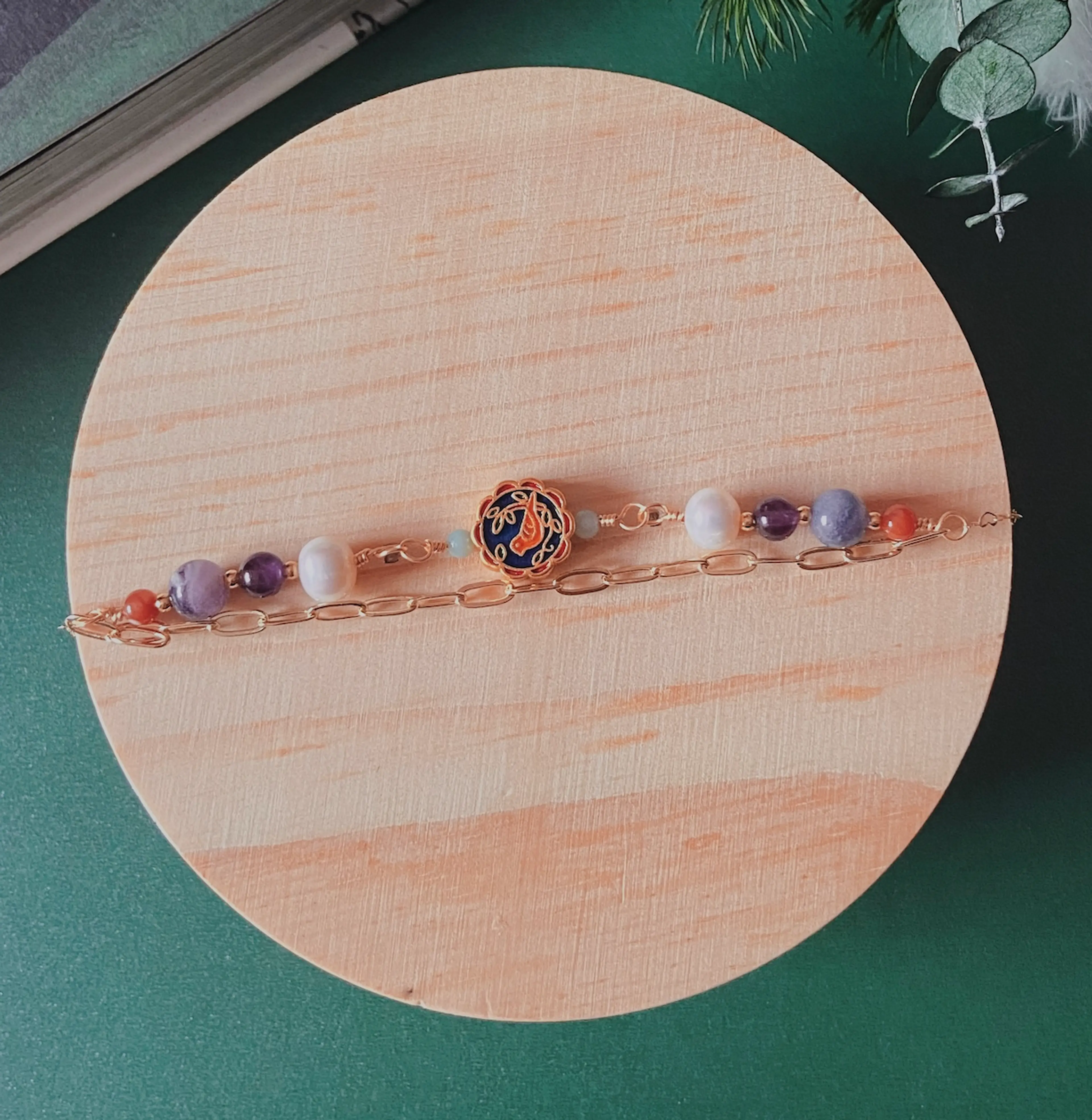 Reversible Birdie Double Chain Bracelet