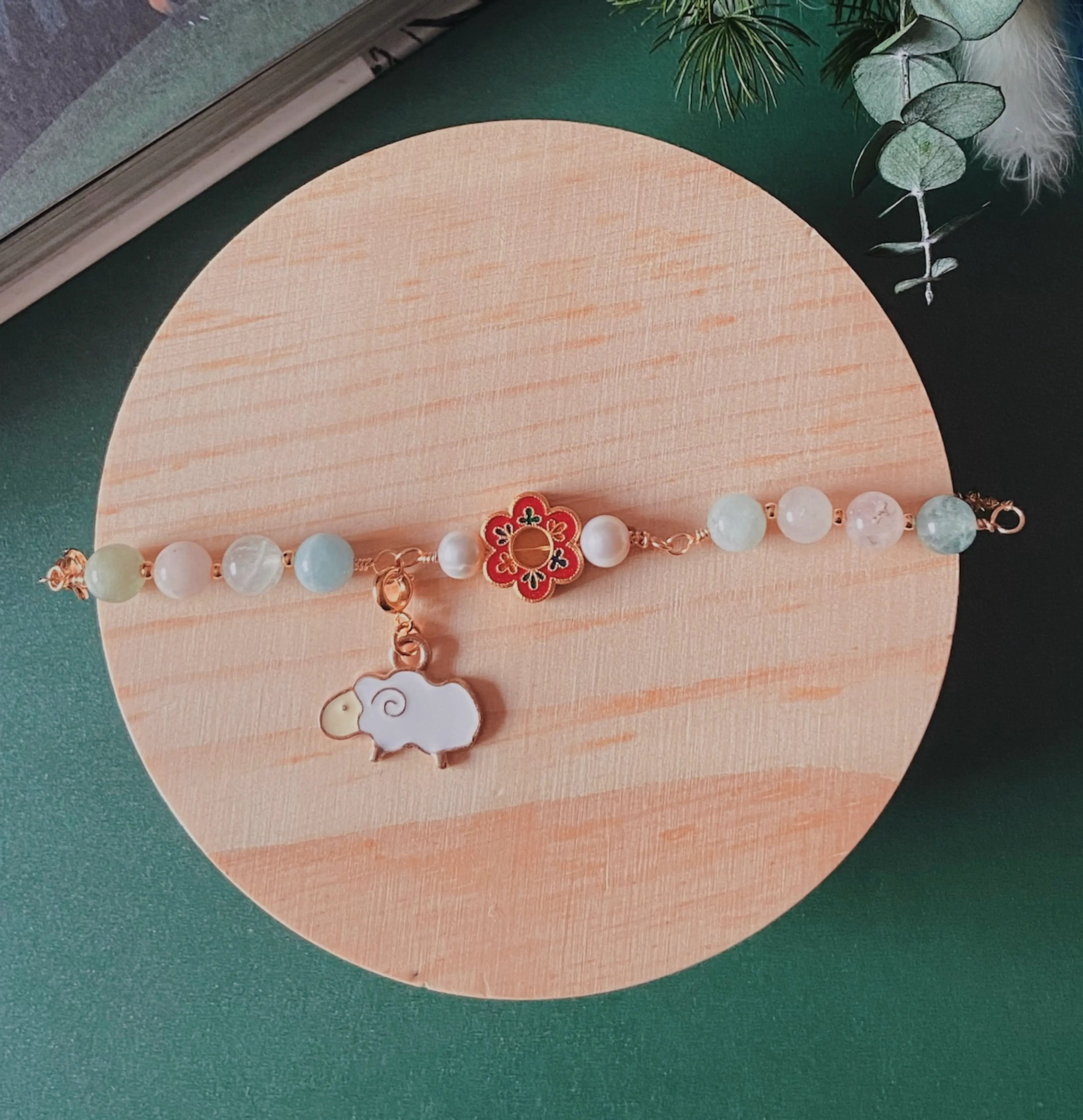 Reversible Flower Sheep Bracelet