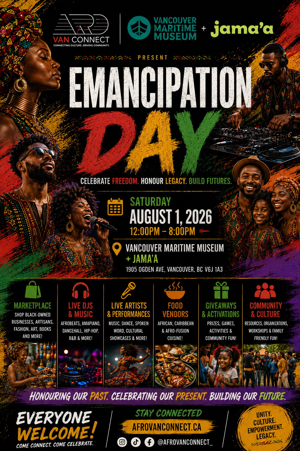 Celebrate Emancipation Day 2026 with Afro Van Connect