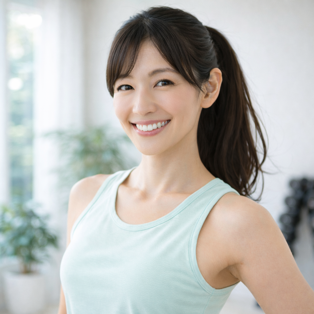 横手市のVERDE FITで健康維持・ボディメイクに取り組む30代女性