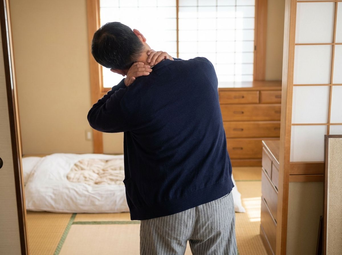 【横手市】寝違えで首が回らない原因と対処法|やってはいけないこと・セルフケアを整体師が解説