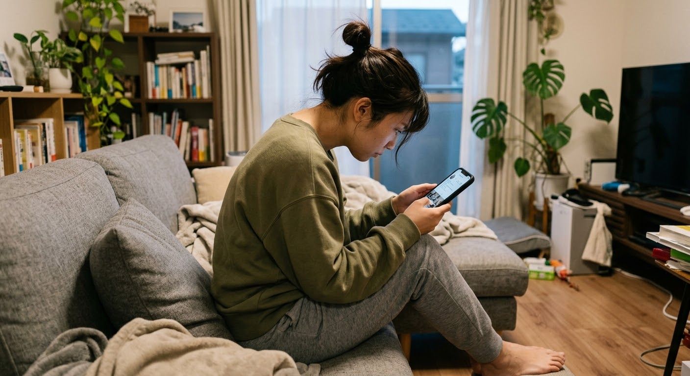 【横手市・大仙市周辺】首・肩がガチガチ…「スマホ首(ストレートネック)」を根本改善する整体×筋トレ
