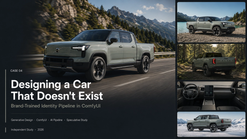 Designing a Car That Doesn't Exist — Brand-Trained Identity Pipeline in ComfyUI