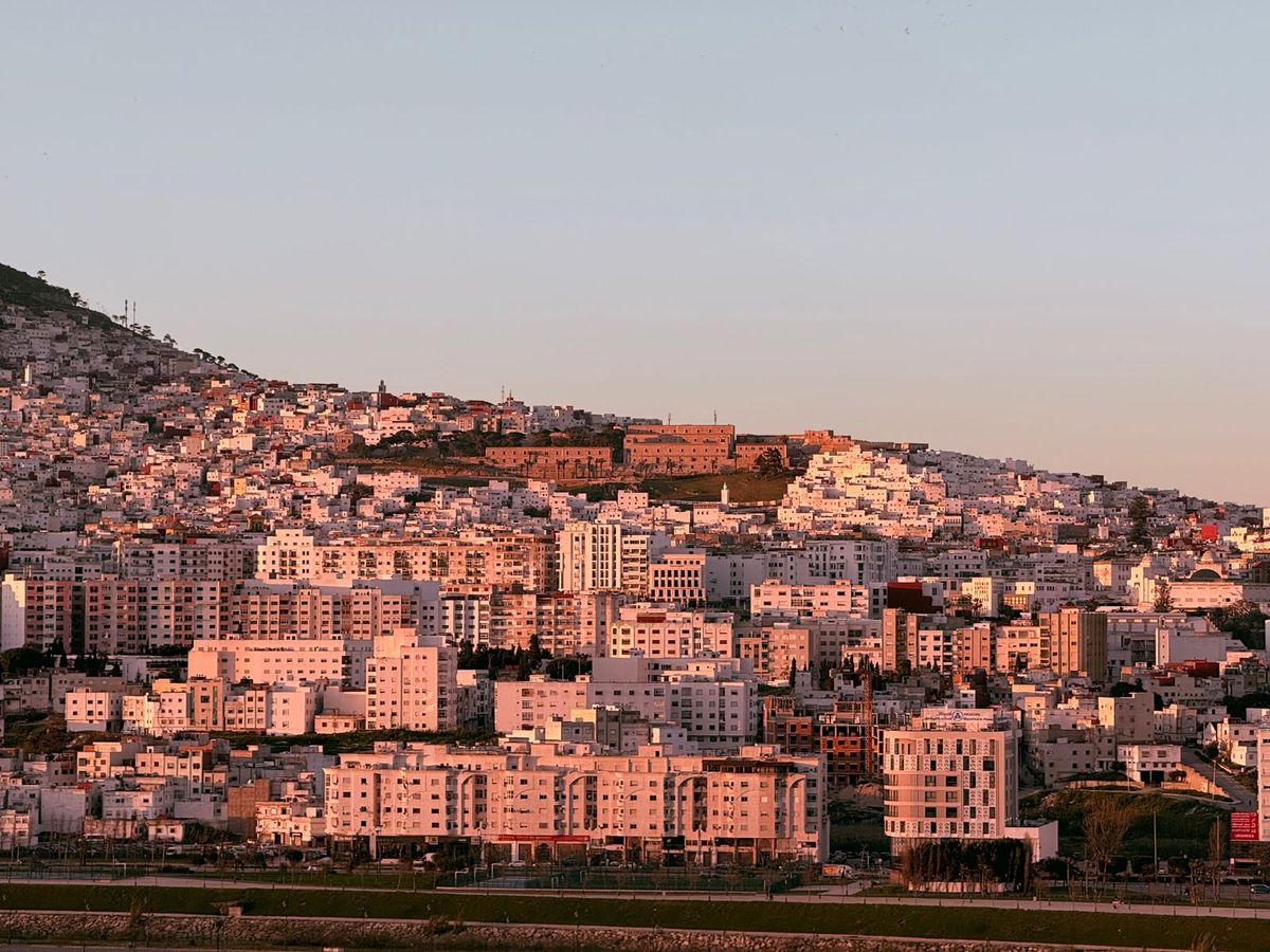 Moroccan coastal city overlooking the sea