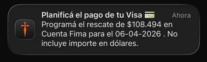 Notificación pésimamente targeteada