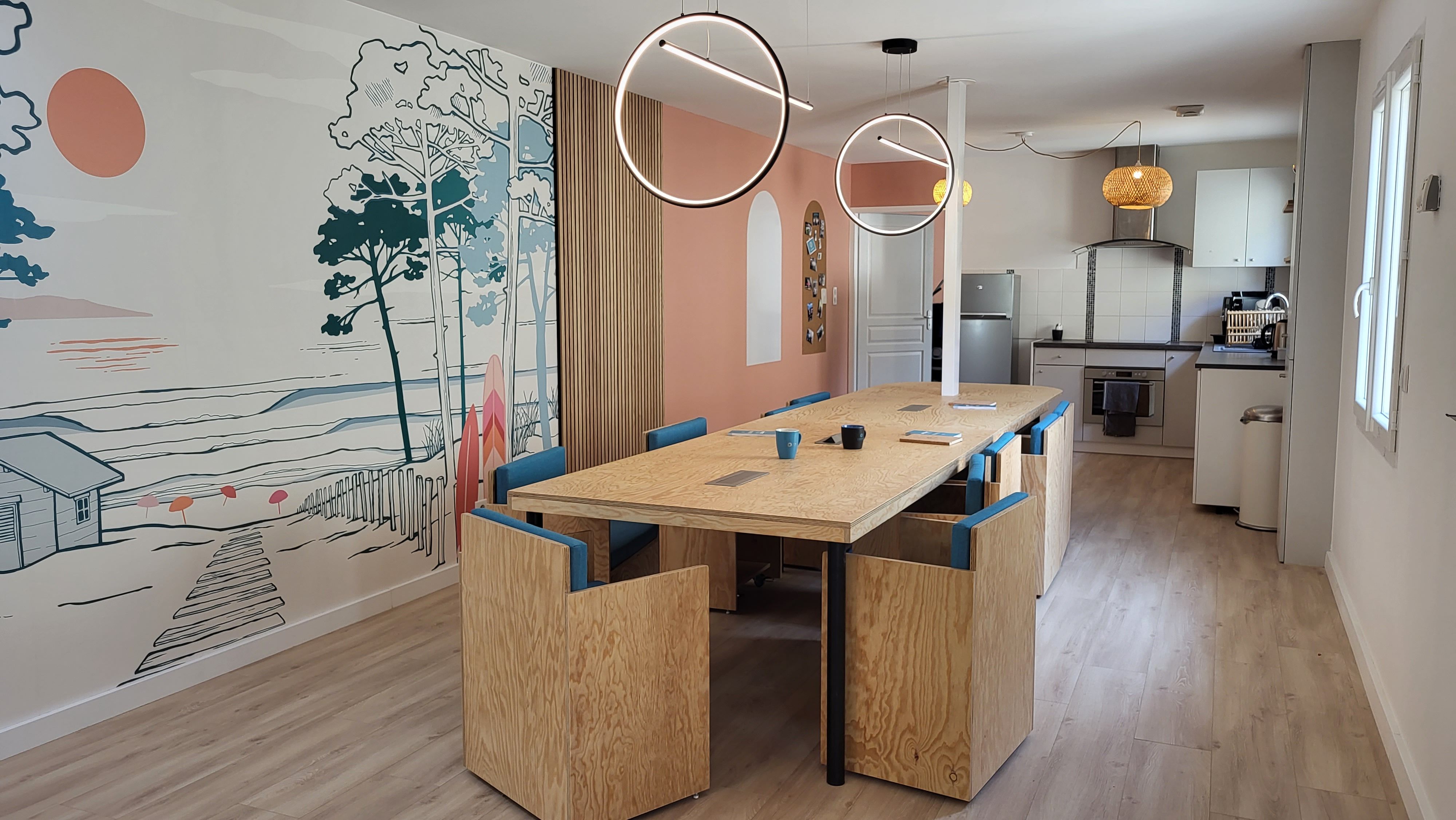 Aménagement et décoration intérieure d’un bureau de conseil.
