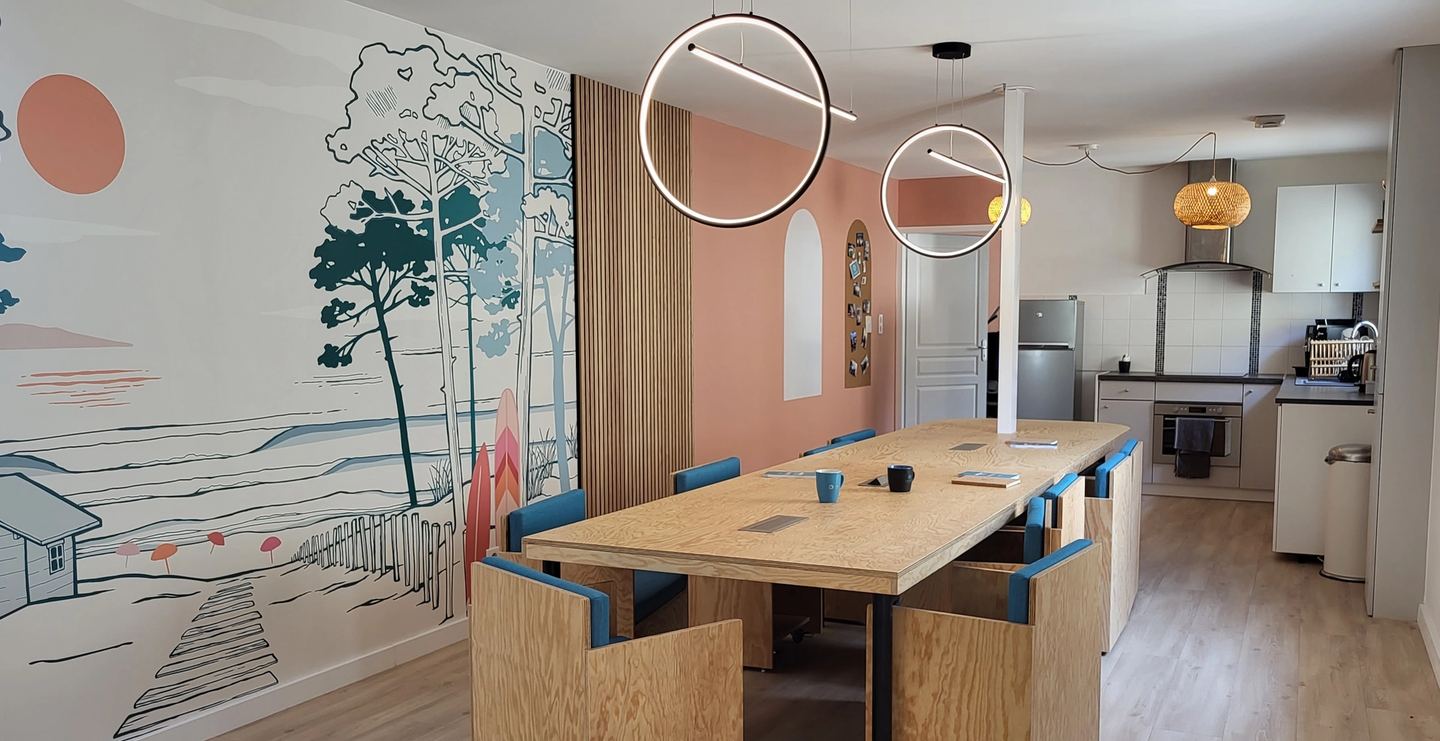 Aménagement et décoration intérieure d’un bureau de conseil.