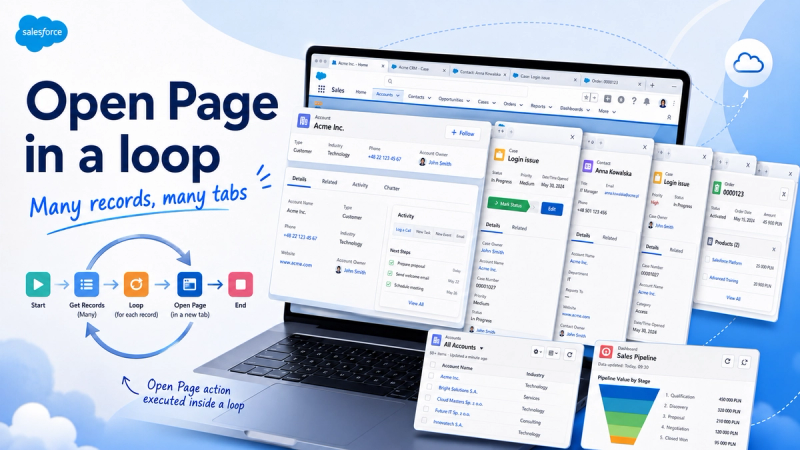 Salesforce “Open Page” Action in an Unusual Use Case!