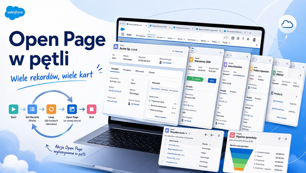 Salesforce „Open Page” action w nietypowym zastosowaniu!