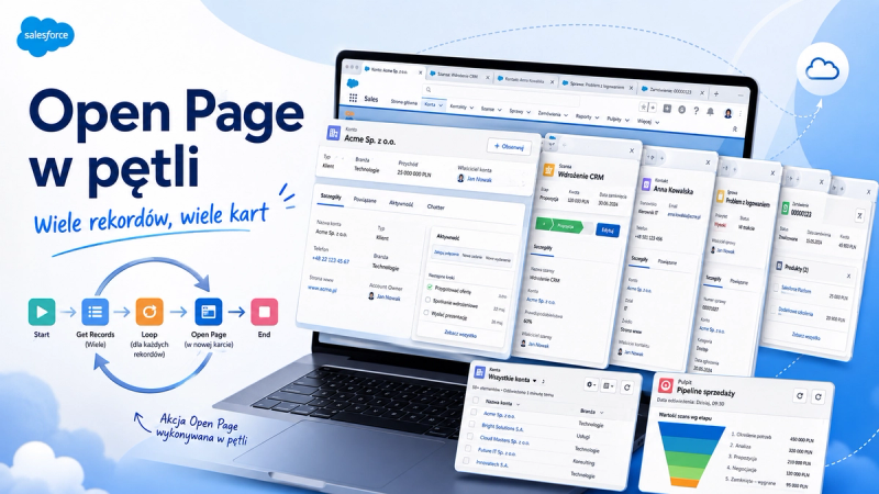 Salesforce „Open Page” action w nietypowym zastosowaniu!