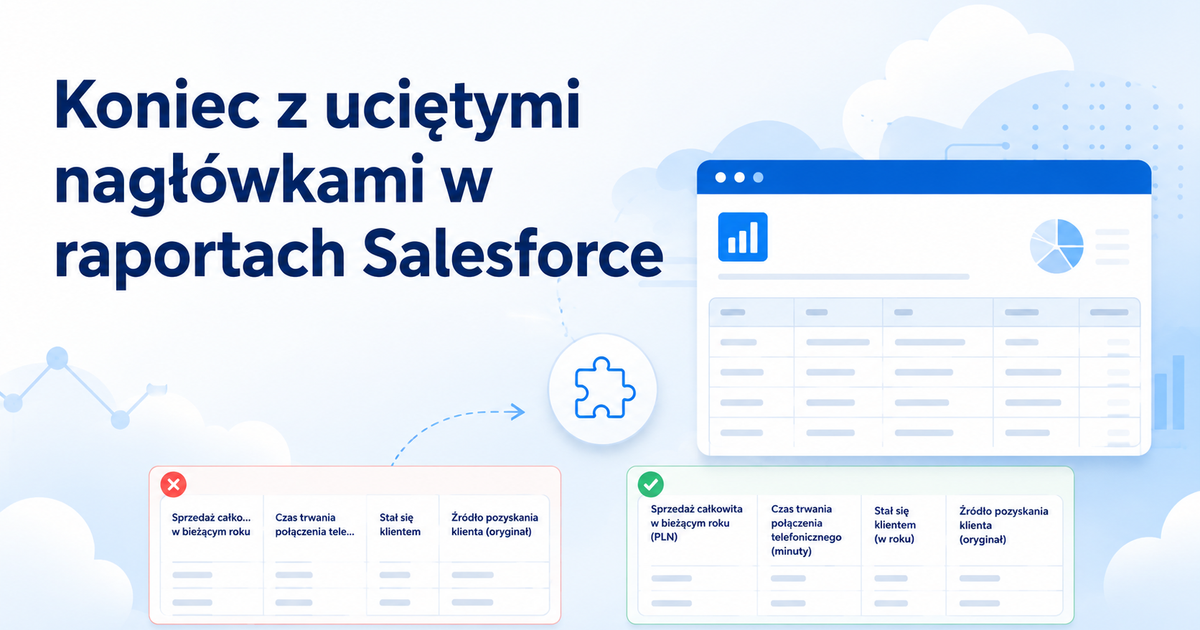 Koniec z uciętymi nagłówkami w raportach Salesforce