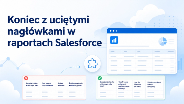Koniec z uciętymi nagłówkami w raportach Salesforce